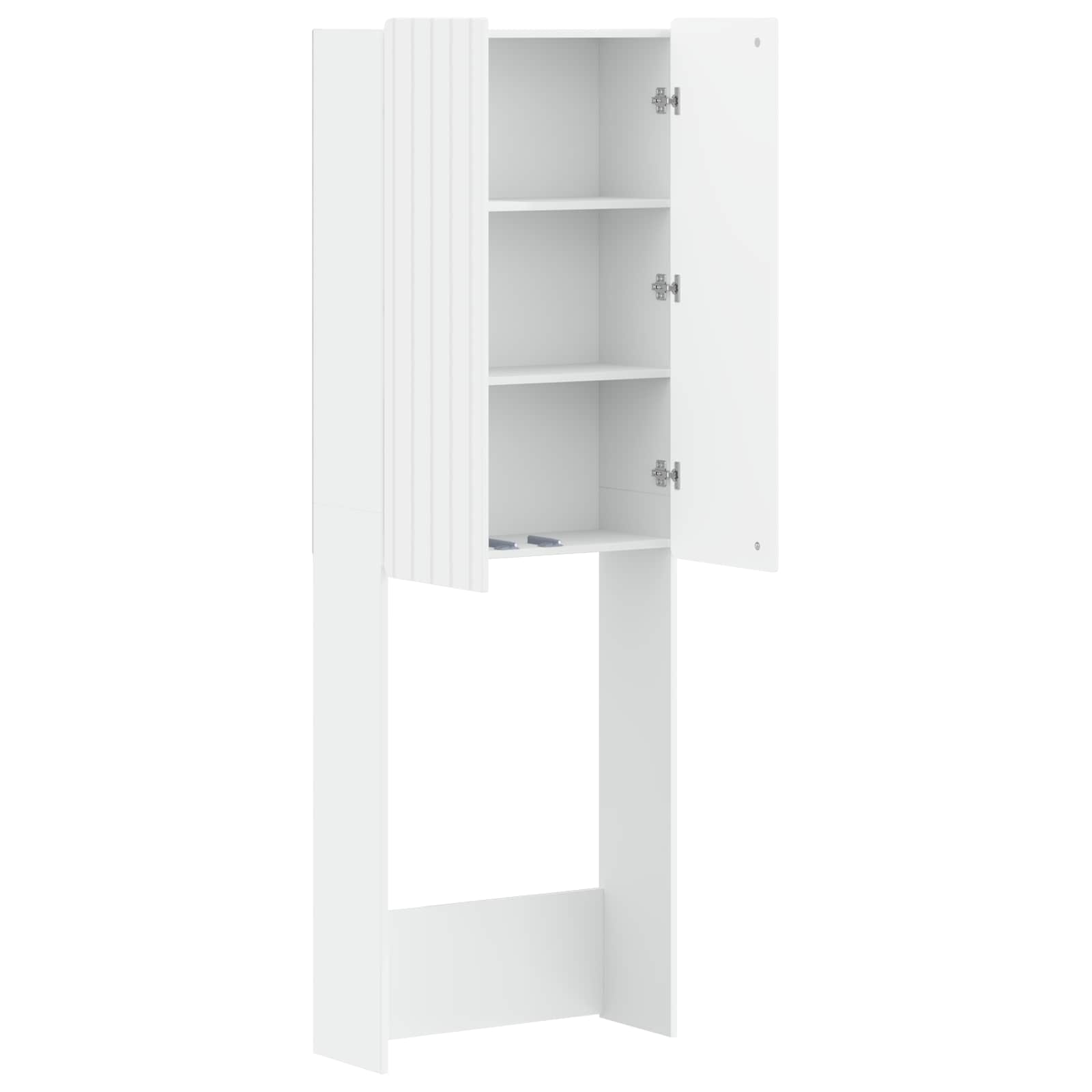 Toilet Cabinet ZWOLLE White 66 x 25.5 x 190 cm Engineered Wood