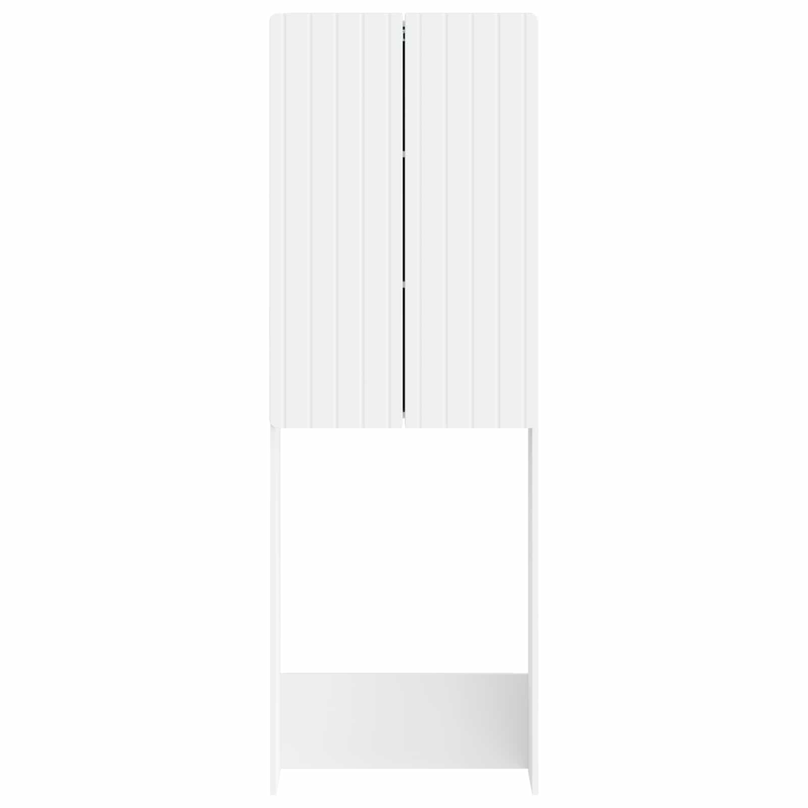 Toilet Cabinet ZWOLLE White 66 x 25.5 x 190 cm Engineered Wood