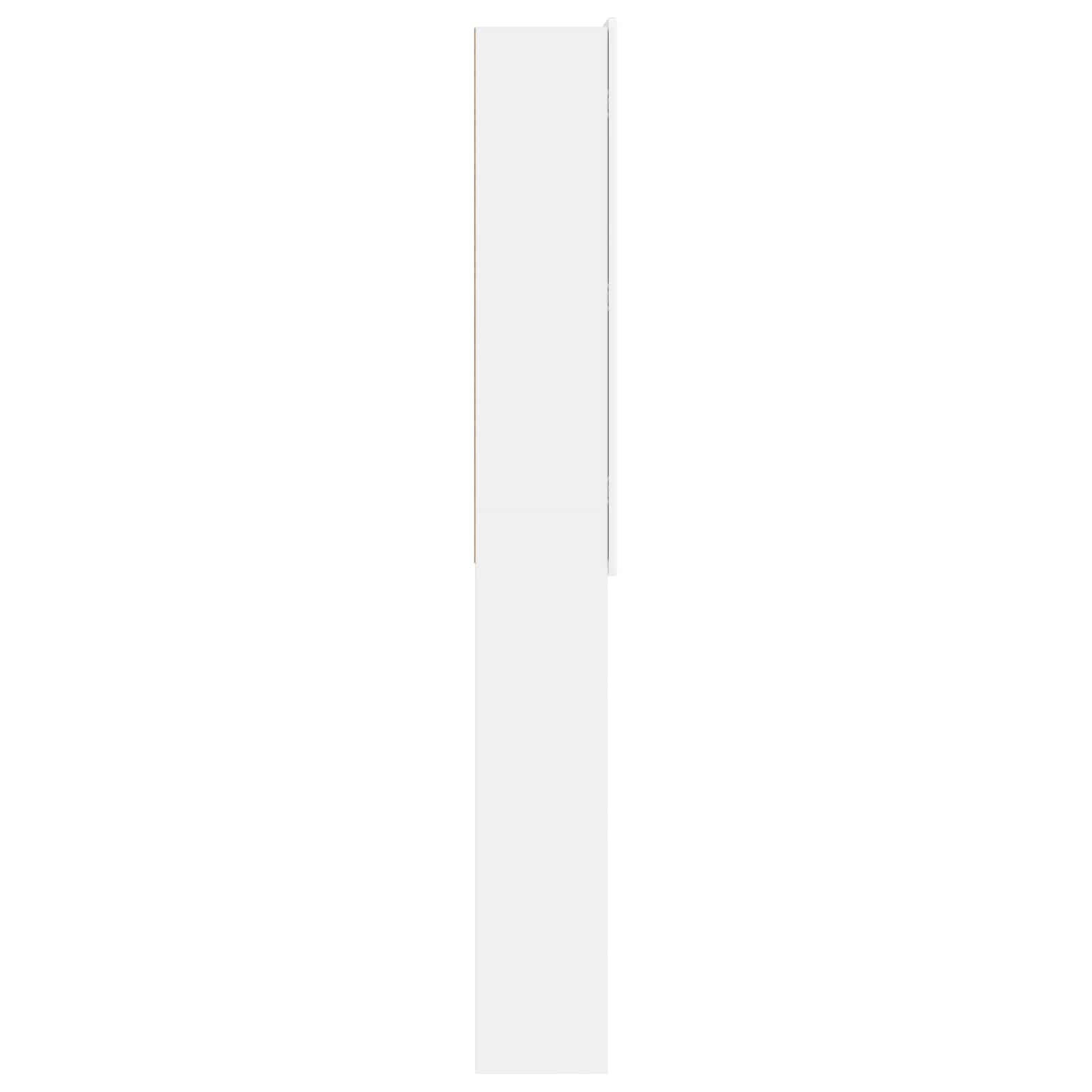 Toilet Cabinet ZWOLLE White 66 x 25.5 x 190 cm Engineered Wood