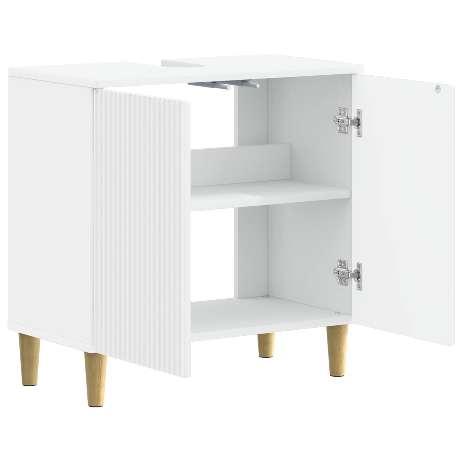 Bathroom Sink Cabinet ARNHEM White 59.5 x 31.5 x 59 cm