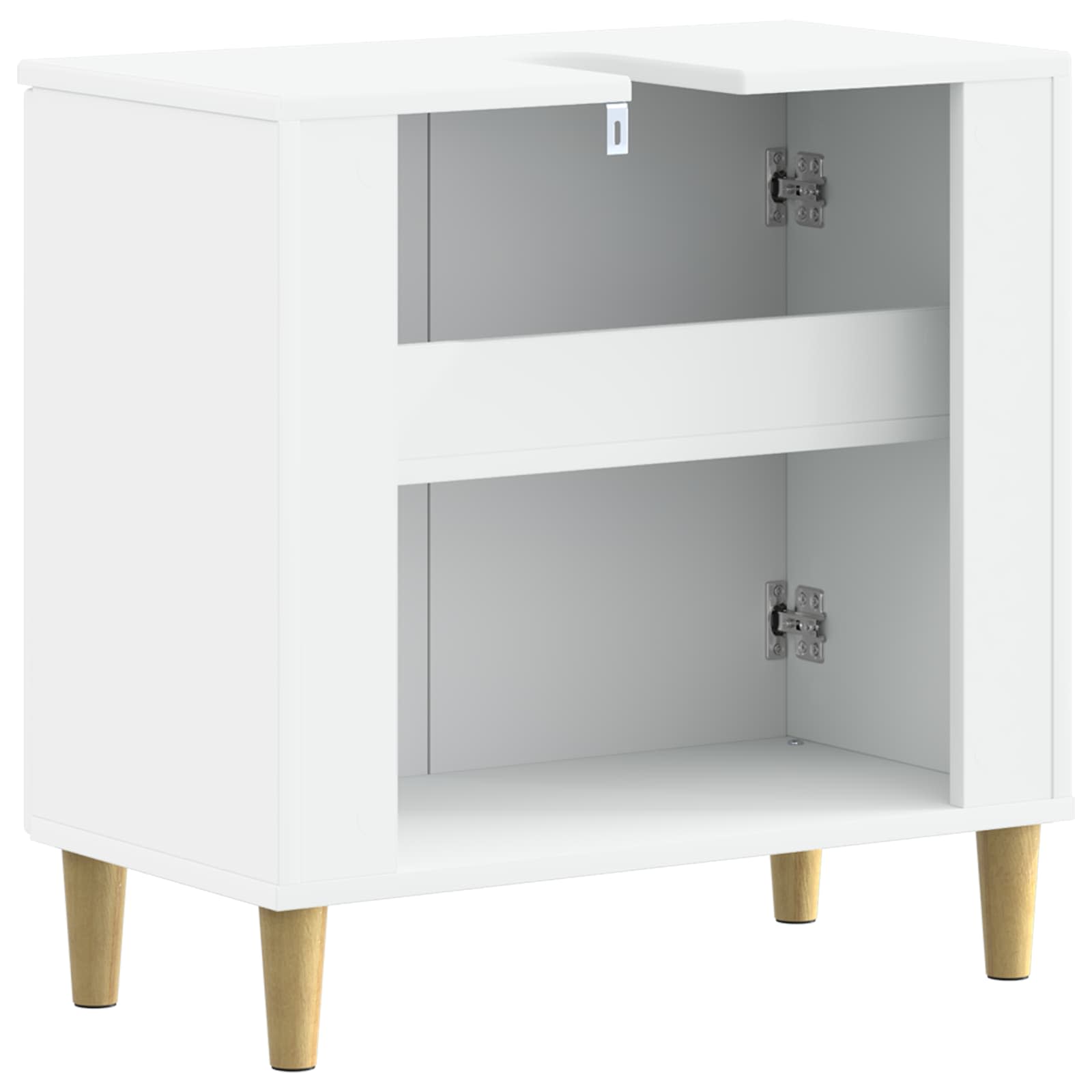 Bathroom Sink Cabinet ARNHEM White 59.5 x 31.5 x 59 cm