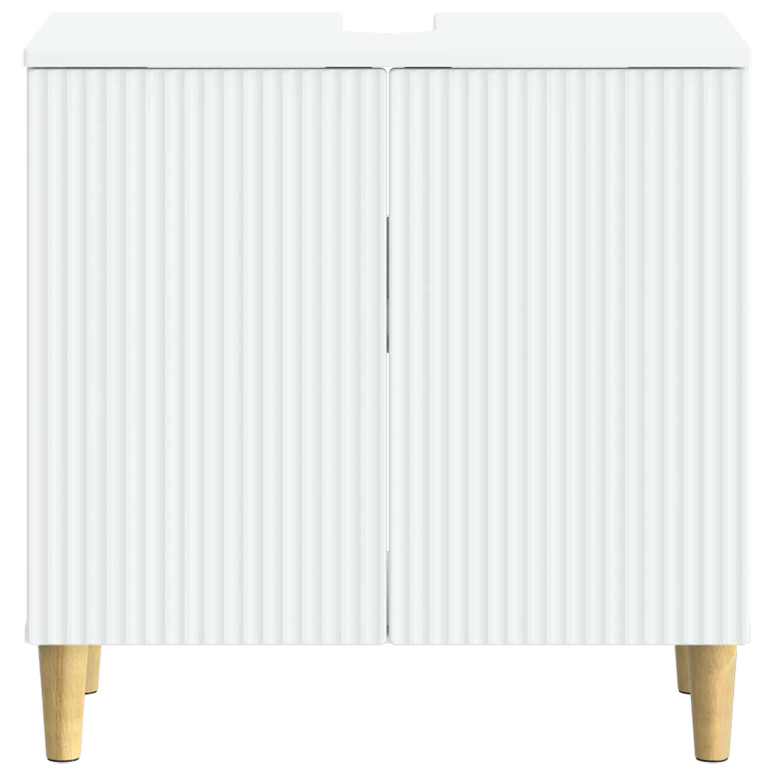 Bathroom Sink Cabinet ARNHEM White 59.5 x 31.5 x 59 cm