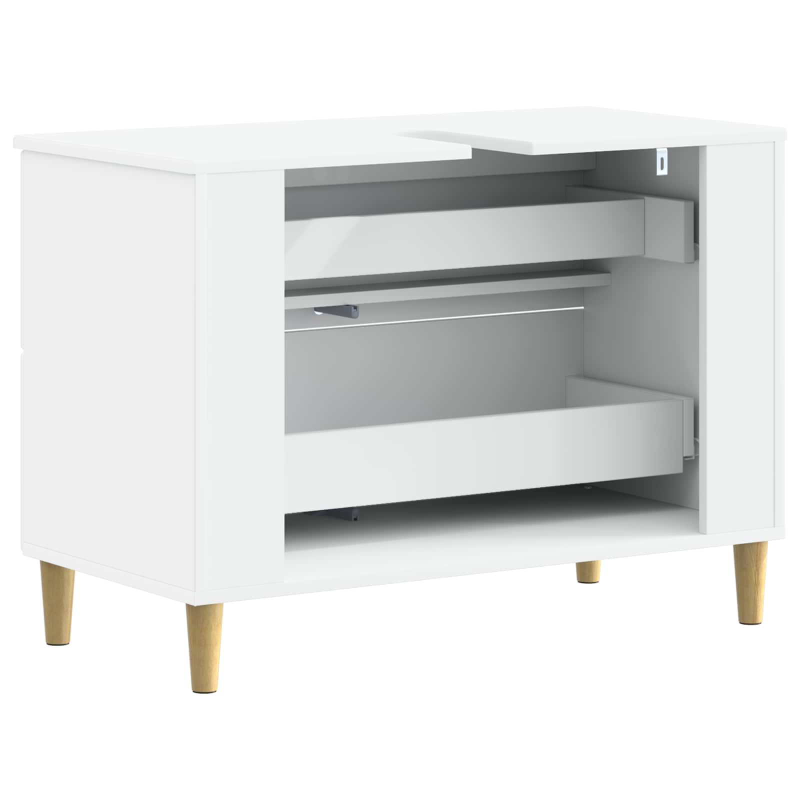 Bathroom Sink Cabinet ARNHEM White 82 x 41 x 59 cm