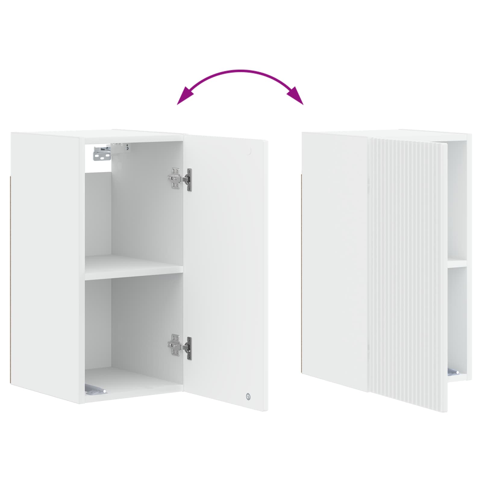 Bathroom Wall Cabinet ARNHEM White 30 x 31 x 59 cm