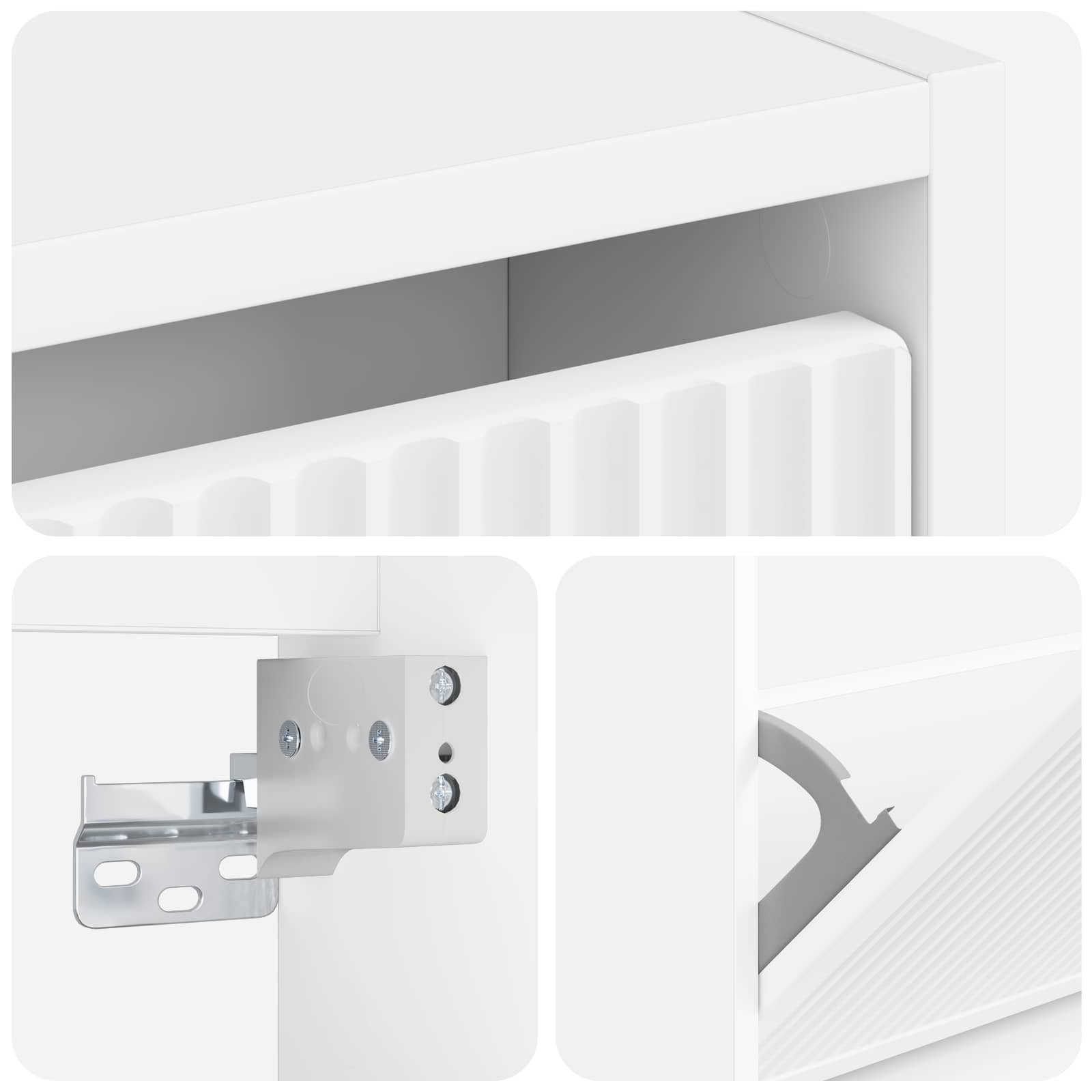 Wall-Mounted Shoe Cabinet ARNHEM 71 x 17 x 86 cm White