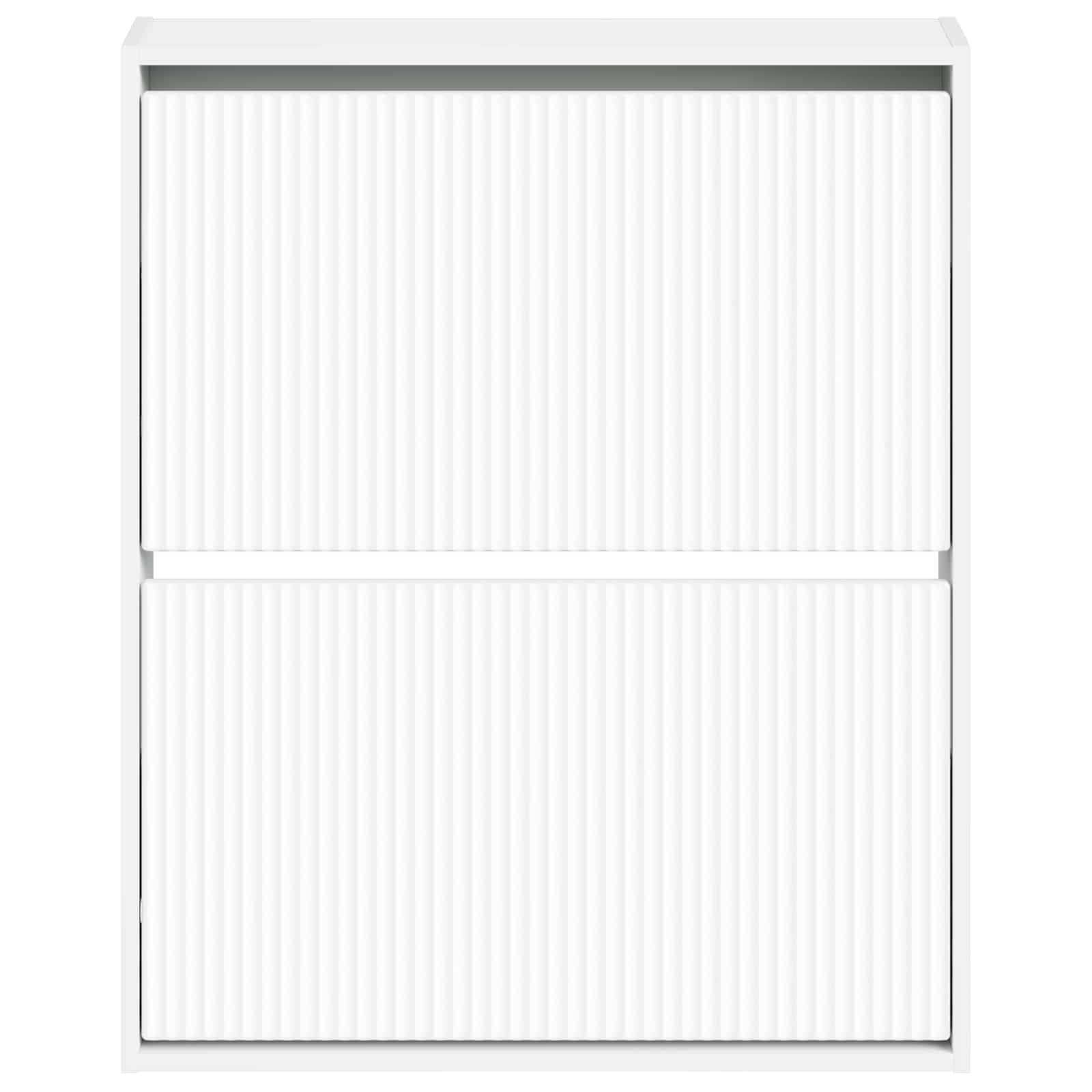 Wall-Mounted Shoe Cabinet ARNHEM 71 x 17 x 86 cm White