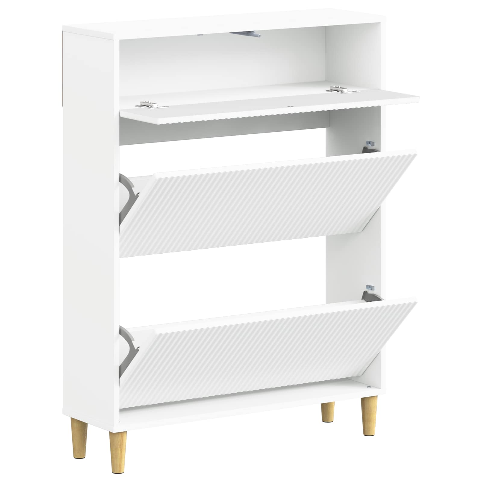 Shoe Cabinet ARNHEM 78 x 24 x 103 cm Engineered Wood White