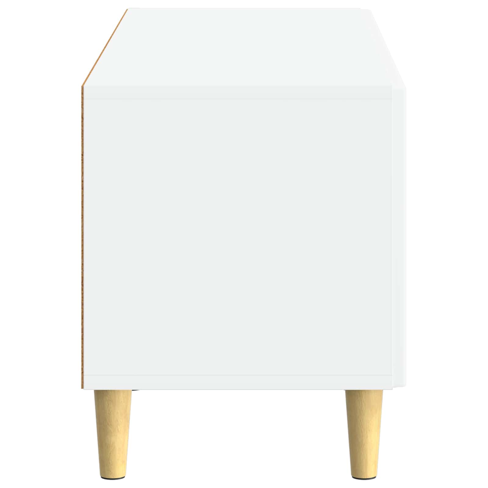 TV Cabinet White Engineered Wood