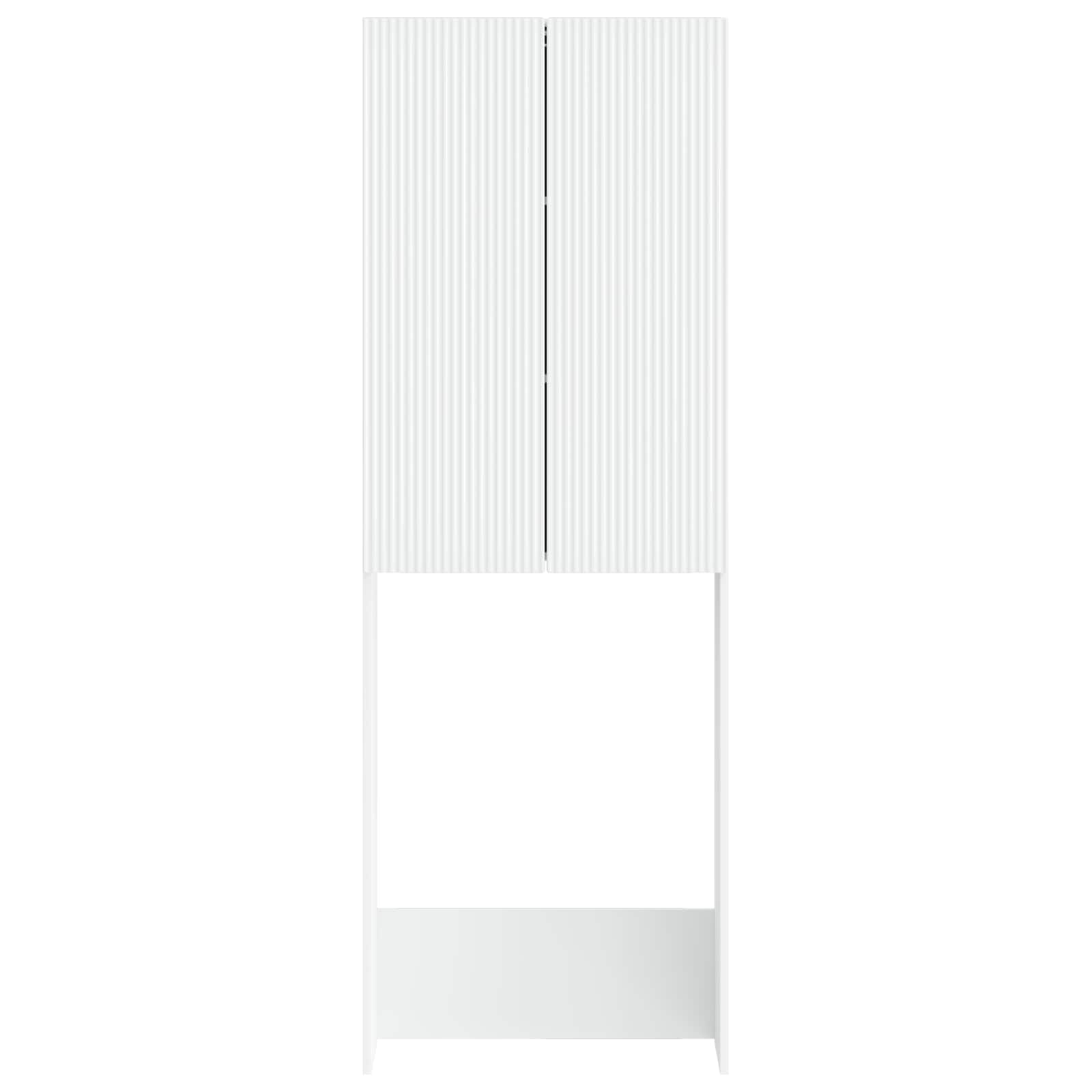Toilet Cabinet ARNHEM White 66 x 25.5 x 190 cm Engineered Wood