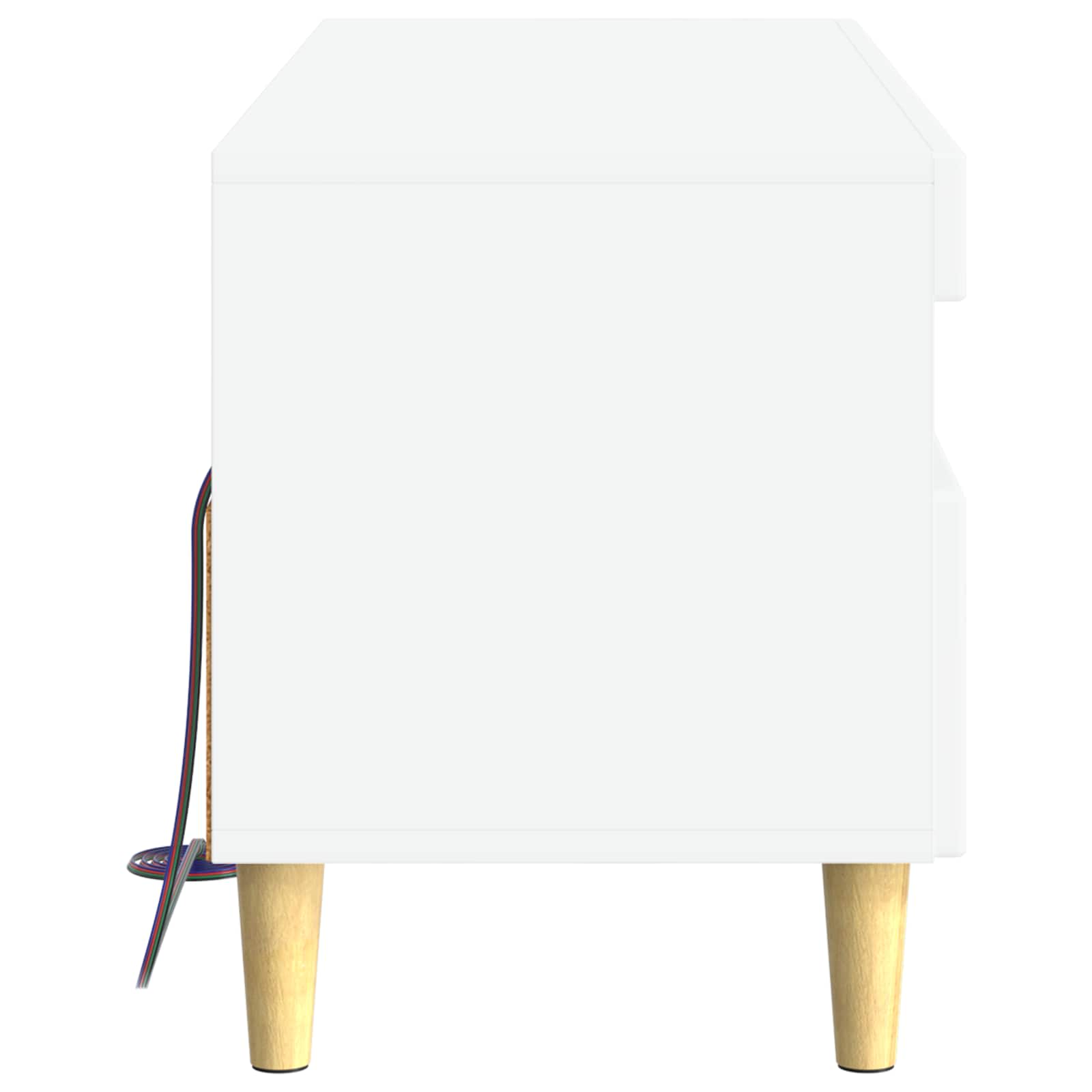 LED TV Cabinet White Engineered Wood