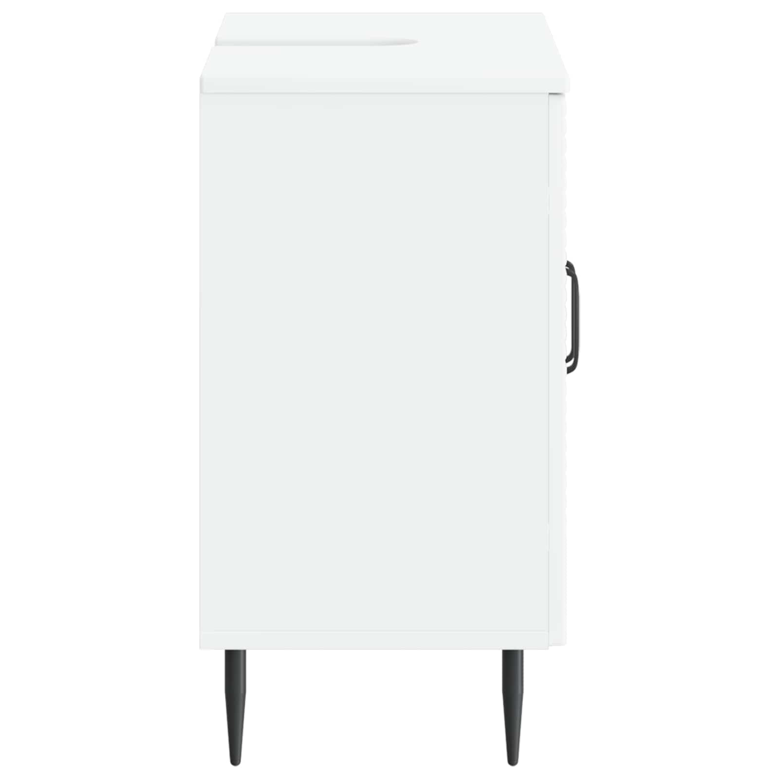 Bathroom Sink Cabinet HAARLEM White 59.5 x 31.5 x 59 cm