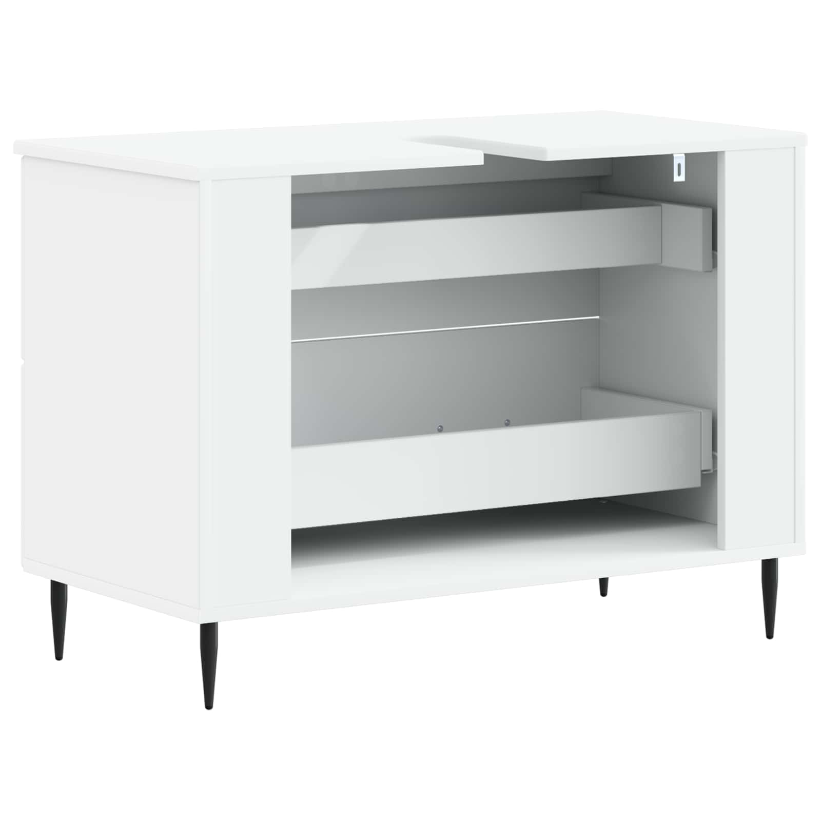 Bathroom Sink Cabinet HAARLEM White 82 x 41 x 58.5 cm