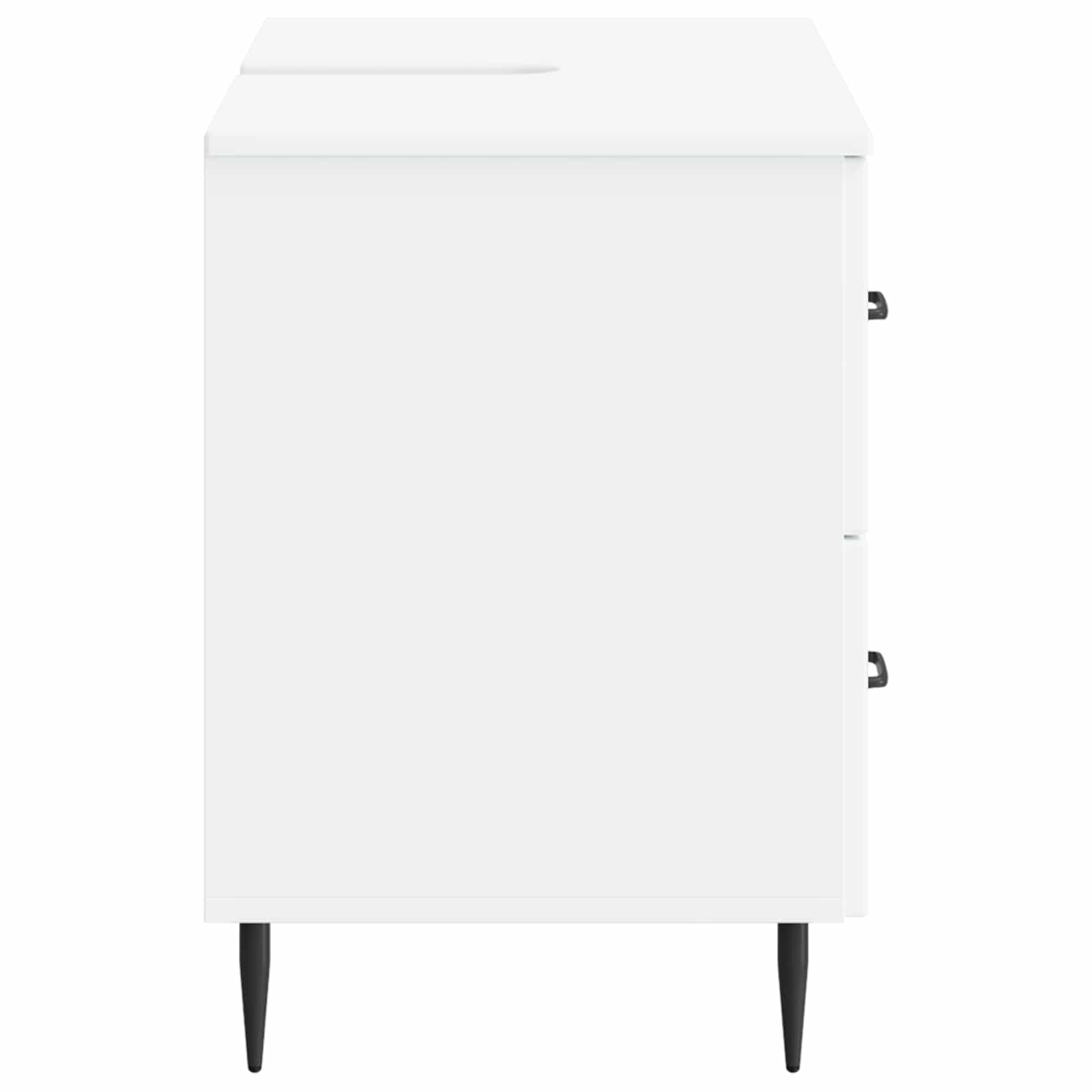 Bathroom Sink Cabinet HAARLEM White 82 x 41 x 58.5 cm