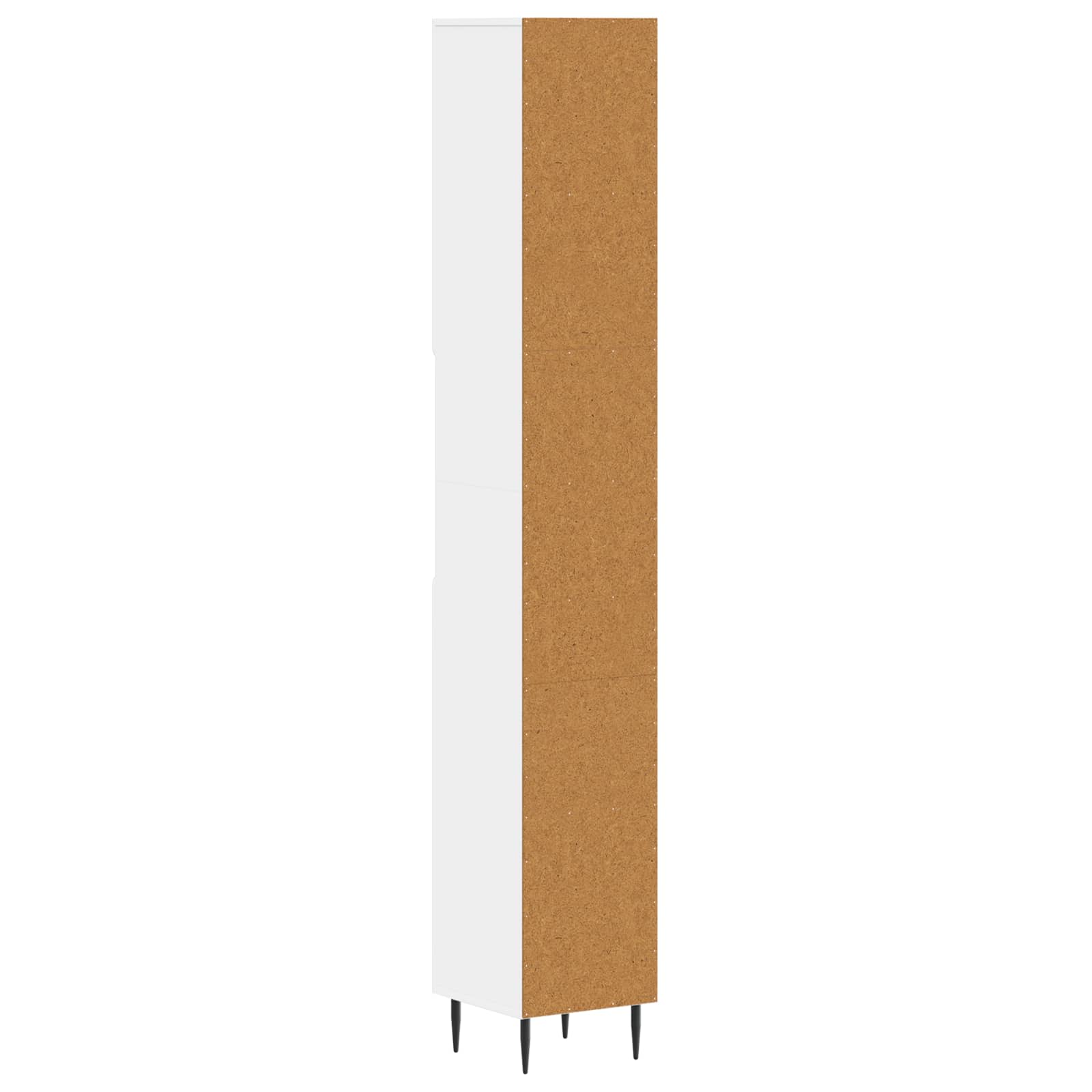 Bathroom Cabinet with Open Shelf HAARLEM White 30 x 31 x 190 cm