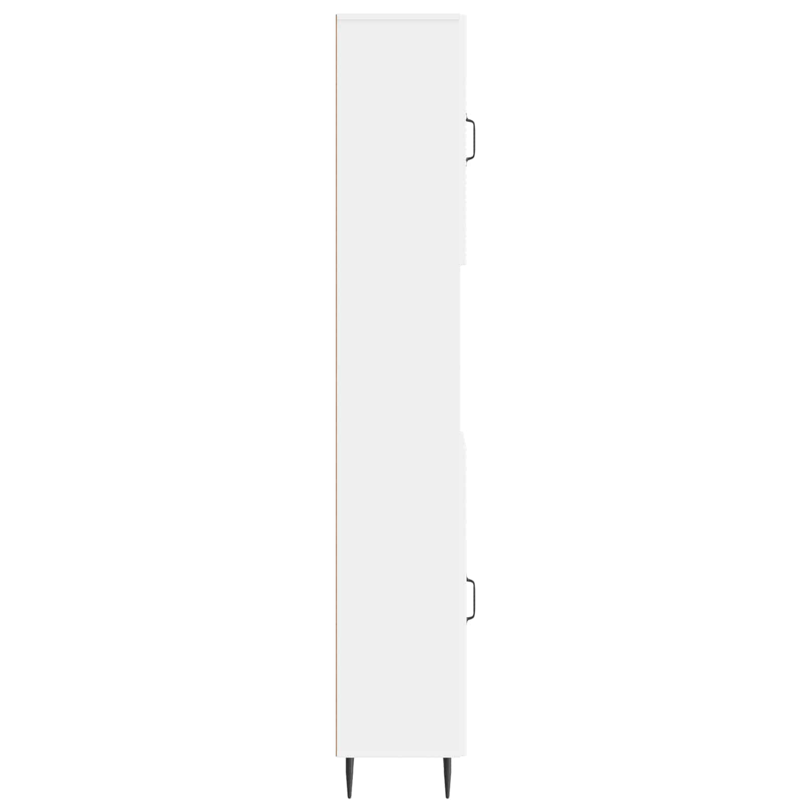 Bathroom Cabinet with Open Shelf HAARLEM White 30 x 31 x 190 cm