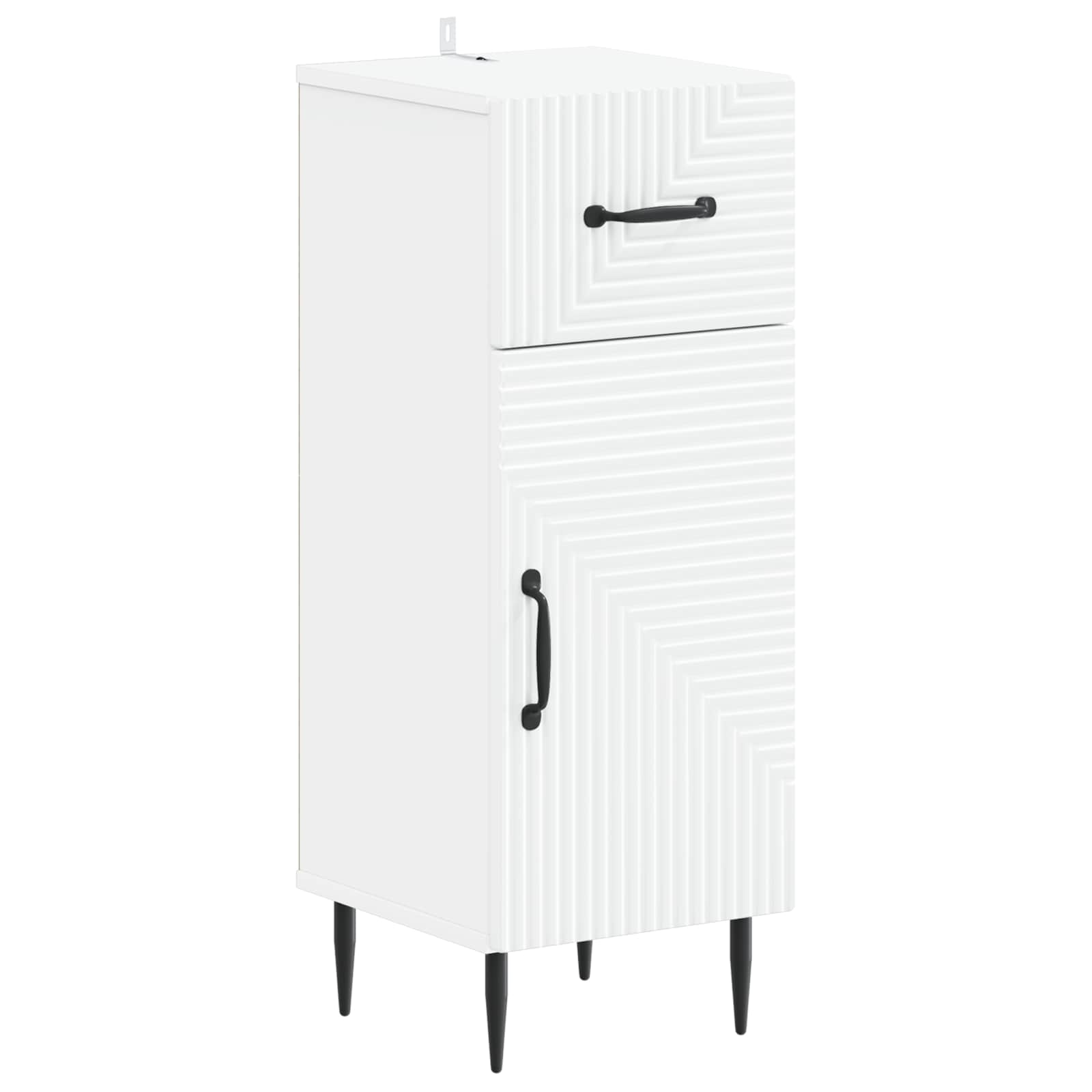 Bathroom Storage Cabinet HAARLEM White 30 x 31 x 80 cm