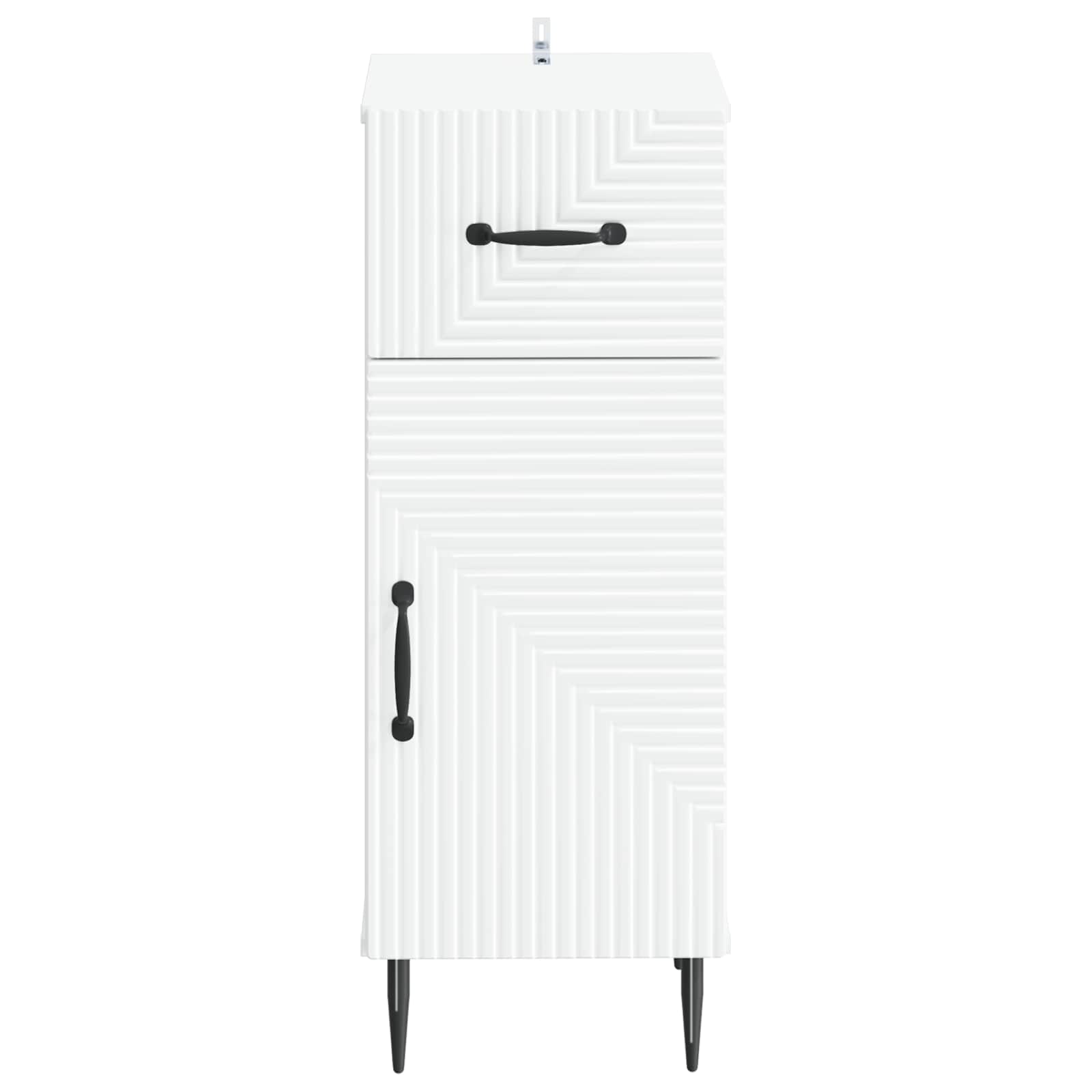 Bathroom Storage Cabinet HAARLEM White 30 x 31 x 80 cm