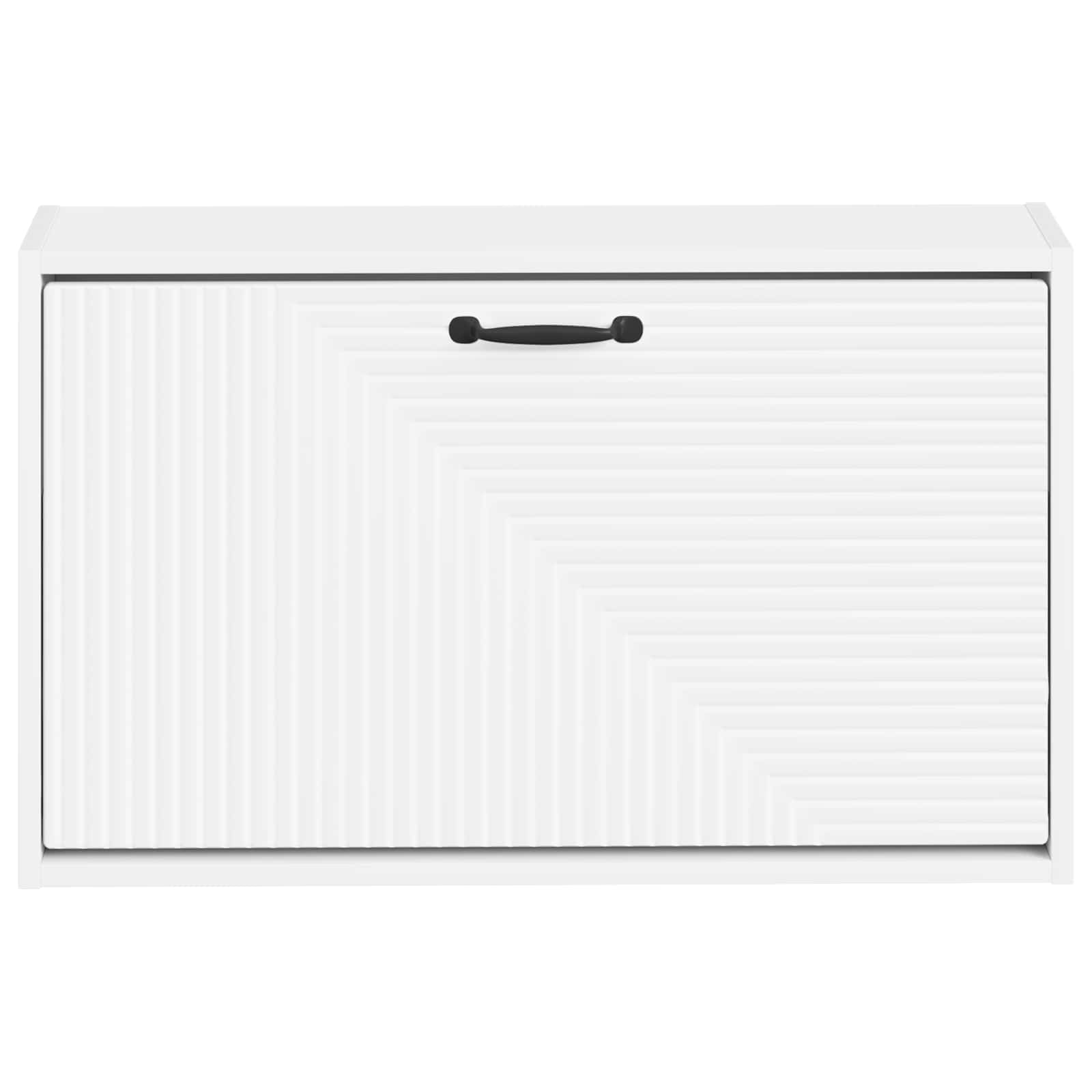 Wall-Mounted Shoe Cabinet HAARLEM 71 x 17 x 43 cm White