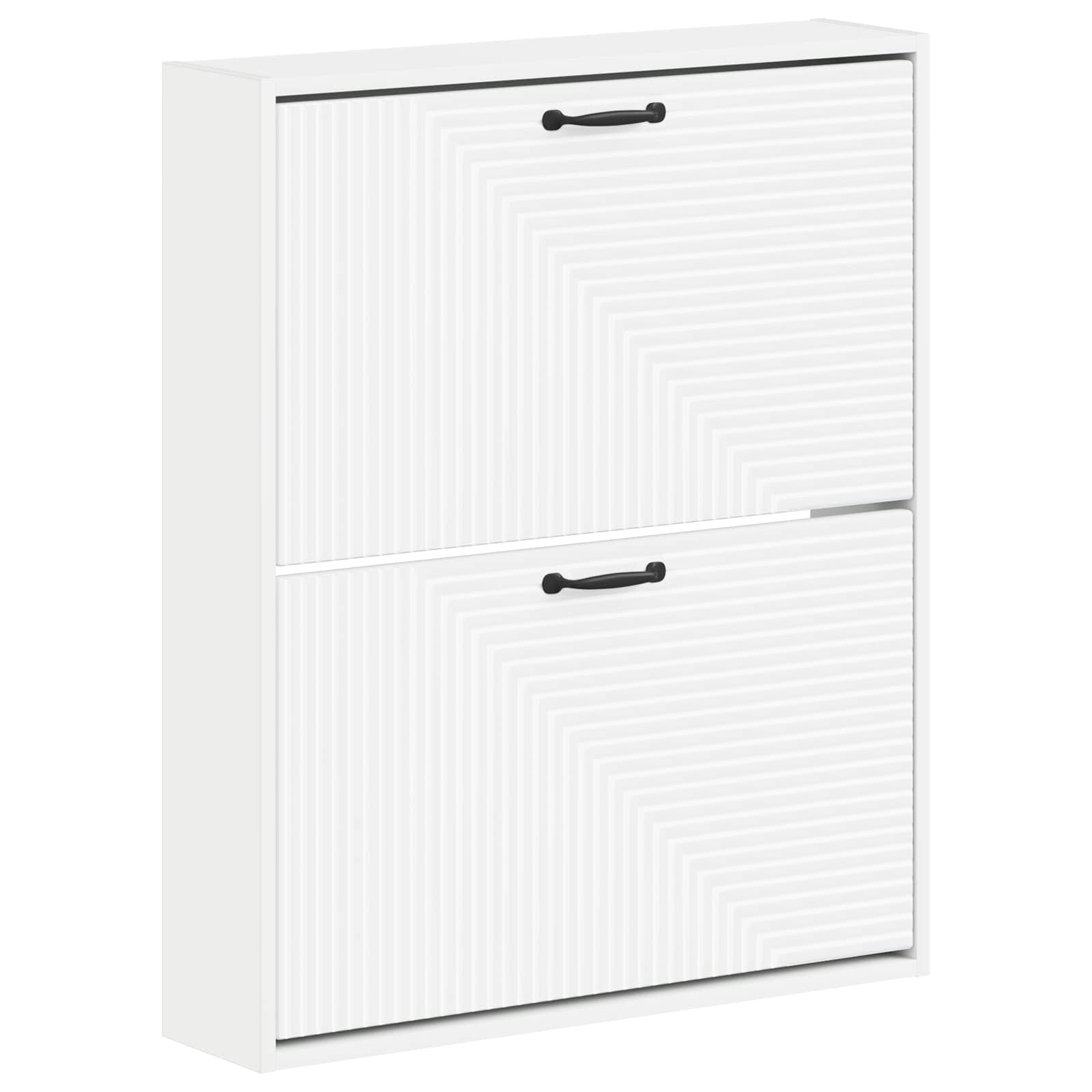 Wall-Mounted Shoe Cabinet HAARLEM 71 x 17 x 86 cm White