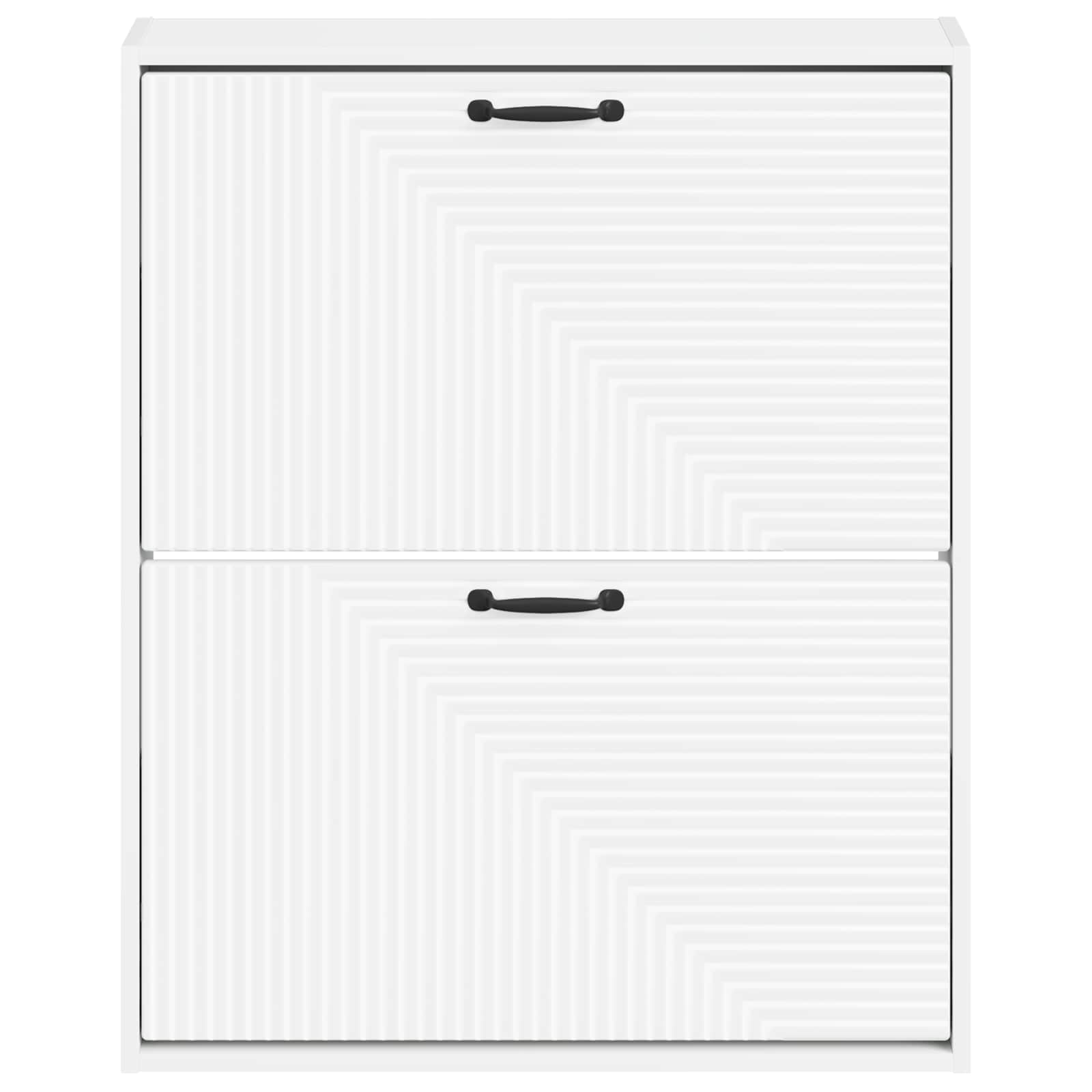 Wall-Mounted Shoe Cabinet HAARLEM 71 x 17 x 86 cm White