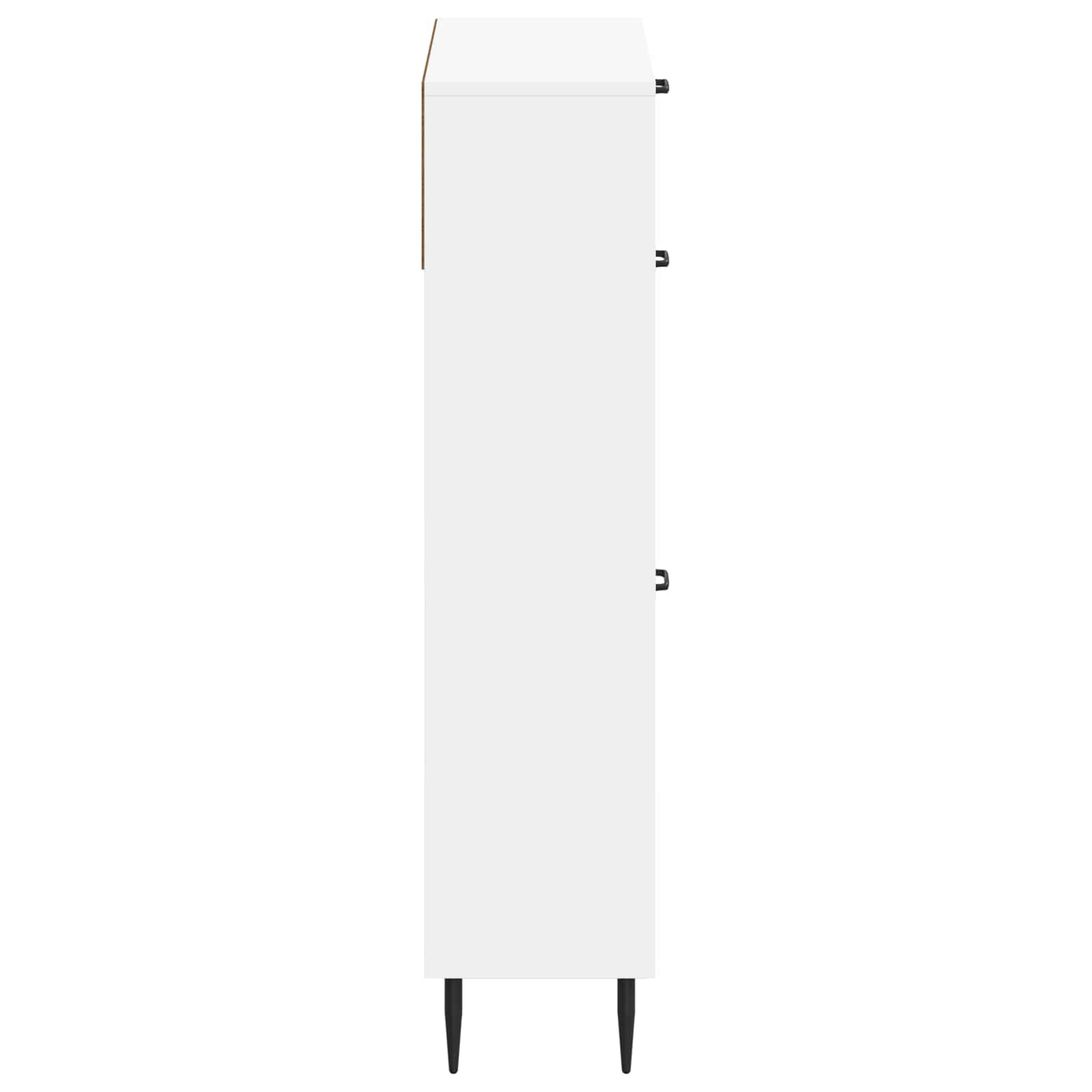 Shoe Cabinet HAARLEM 78 x 24 x 103 cm Engineered Wood White