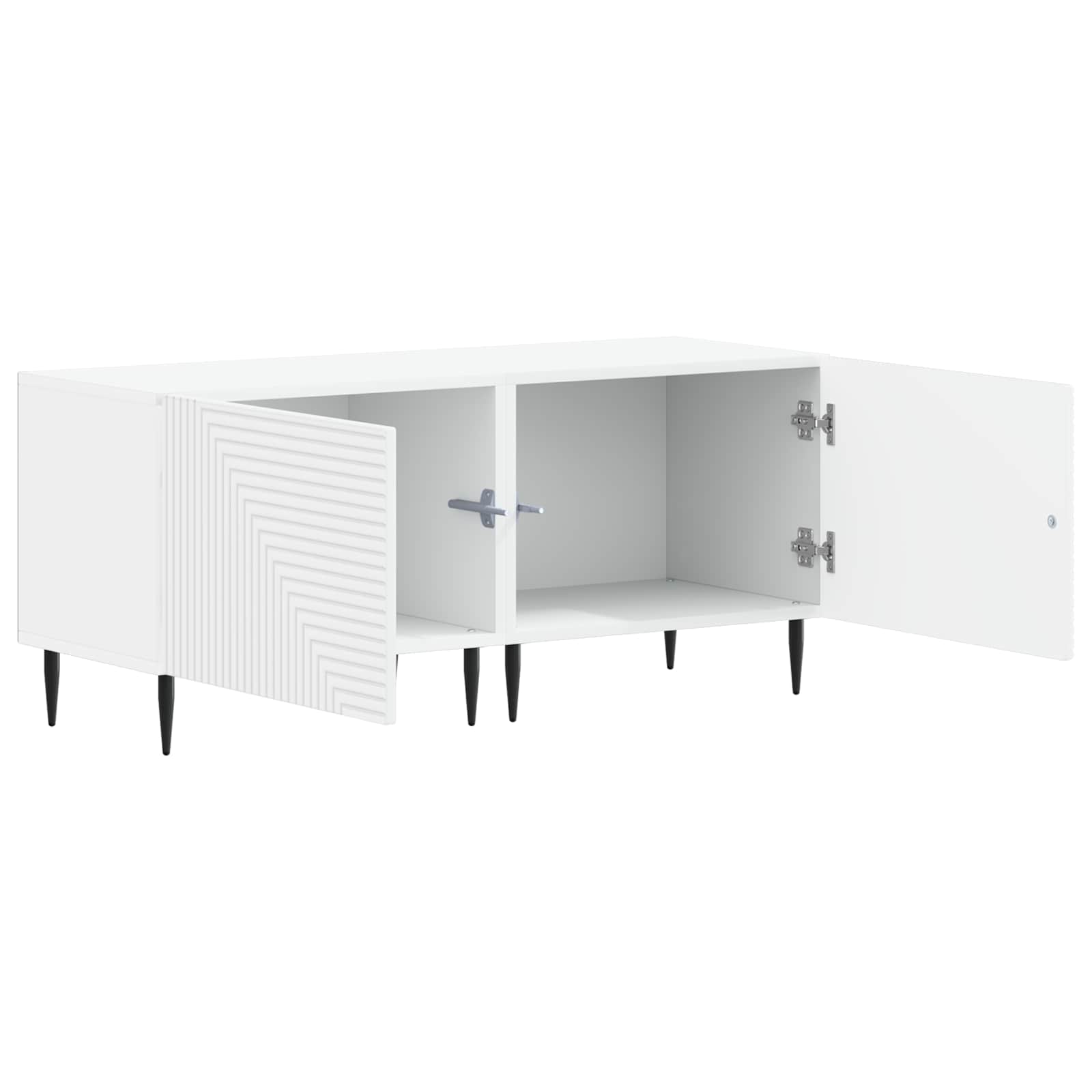 TV Cabinet White Engineered Wood