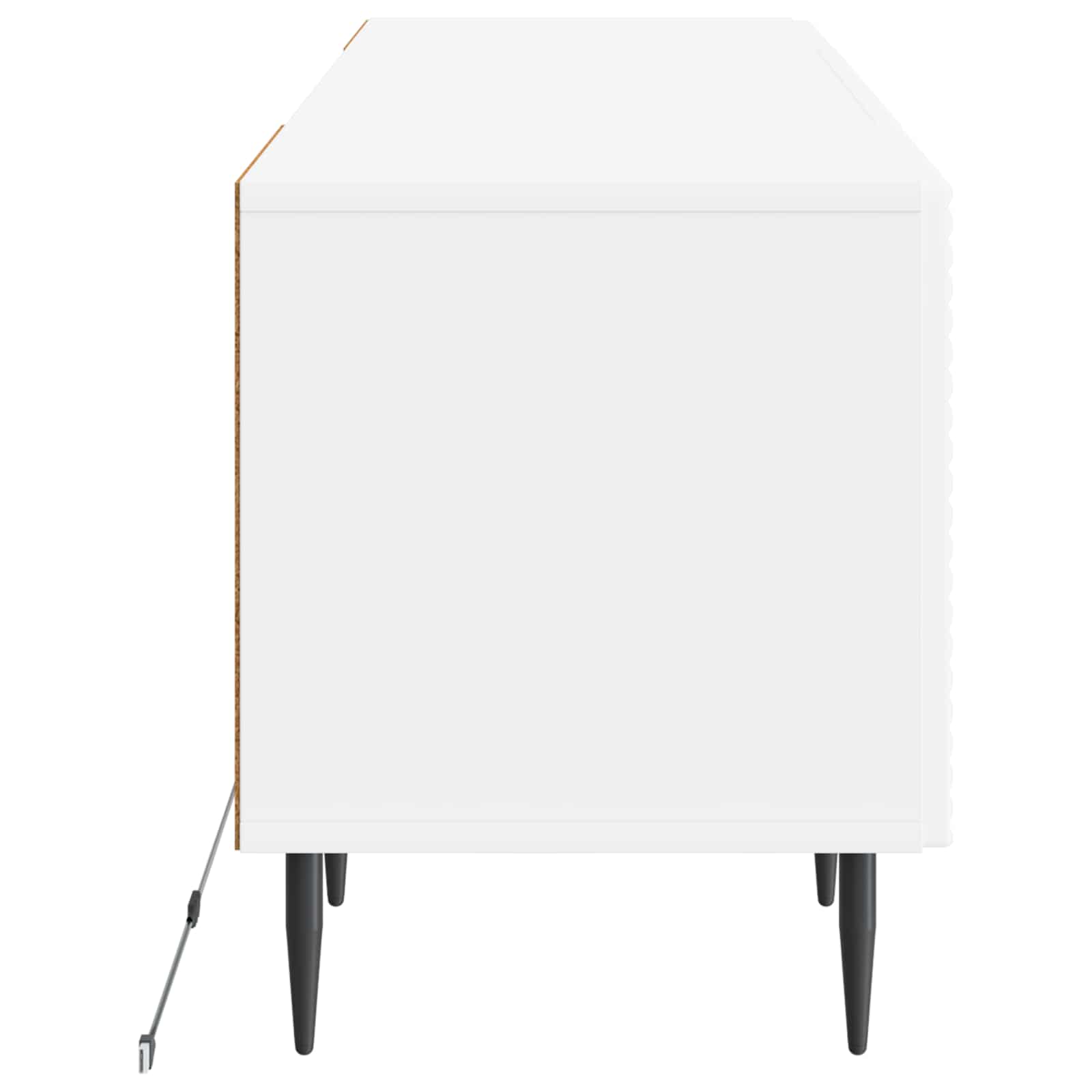 LED TV Cabinet White Engineered Wood
