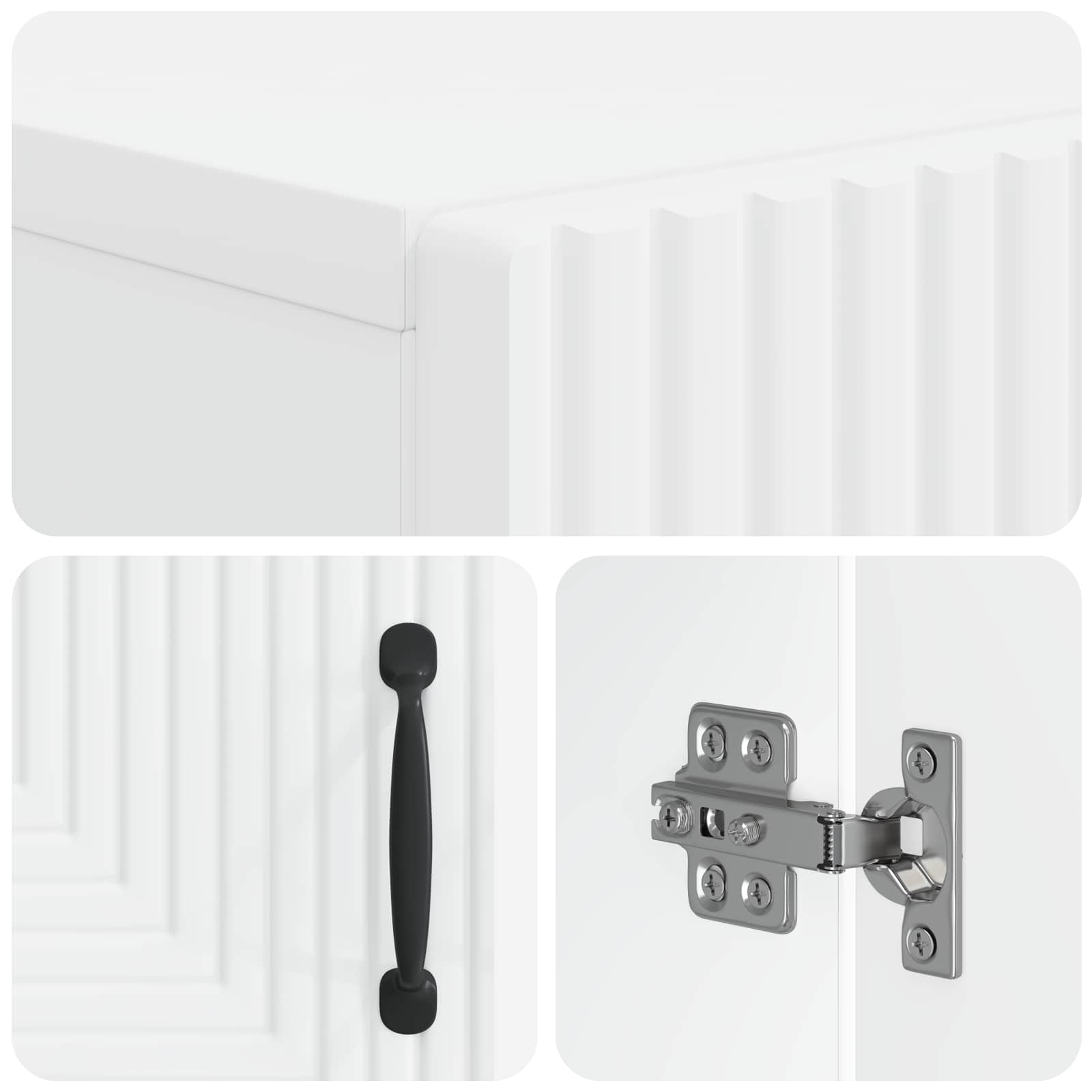 Toilet Cabinet HAARLEM White 66 x 25.5 x 190 cm Engineered Wood