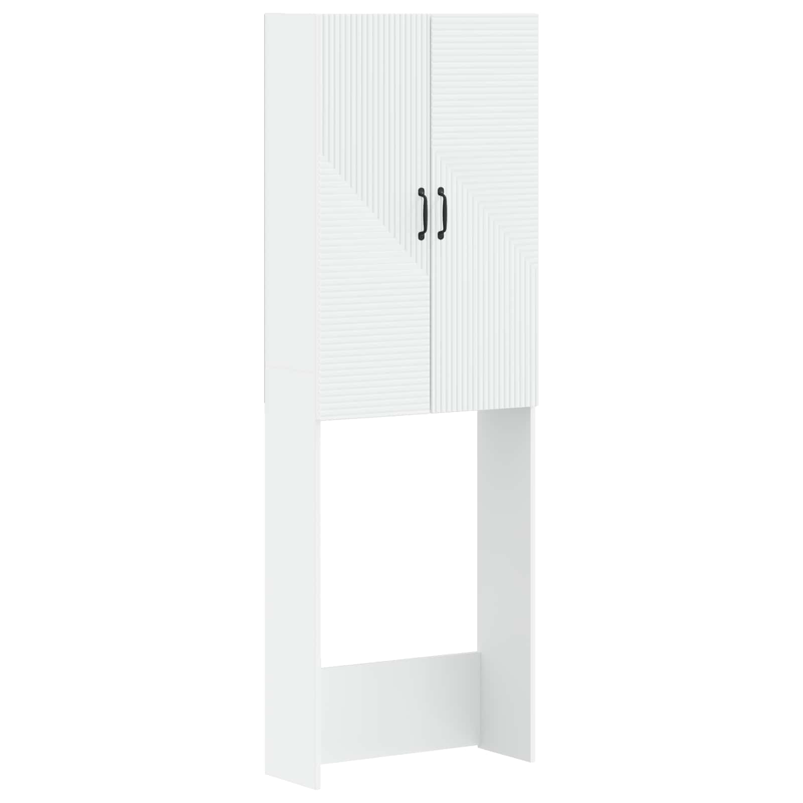 Toilet Cabinet HAARLEM White 66 x 25.5 x 190 cm Engineered Wood