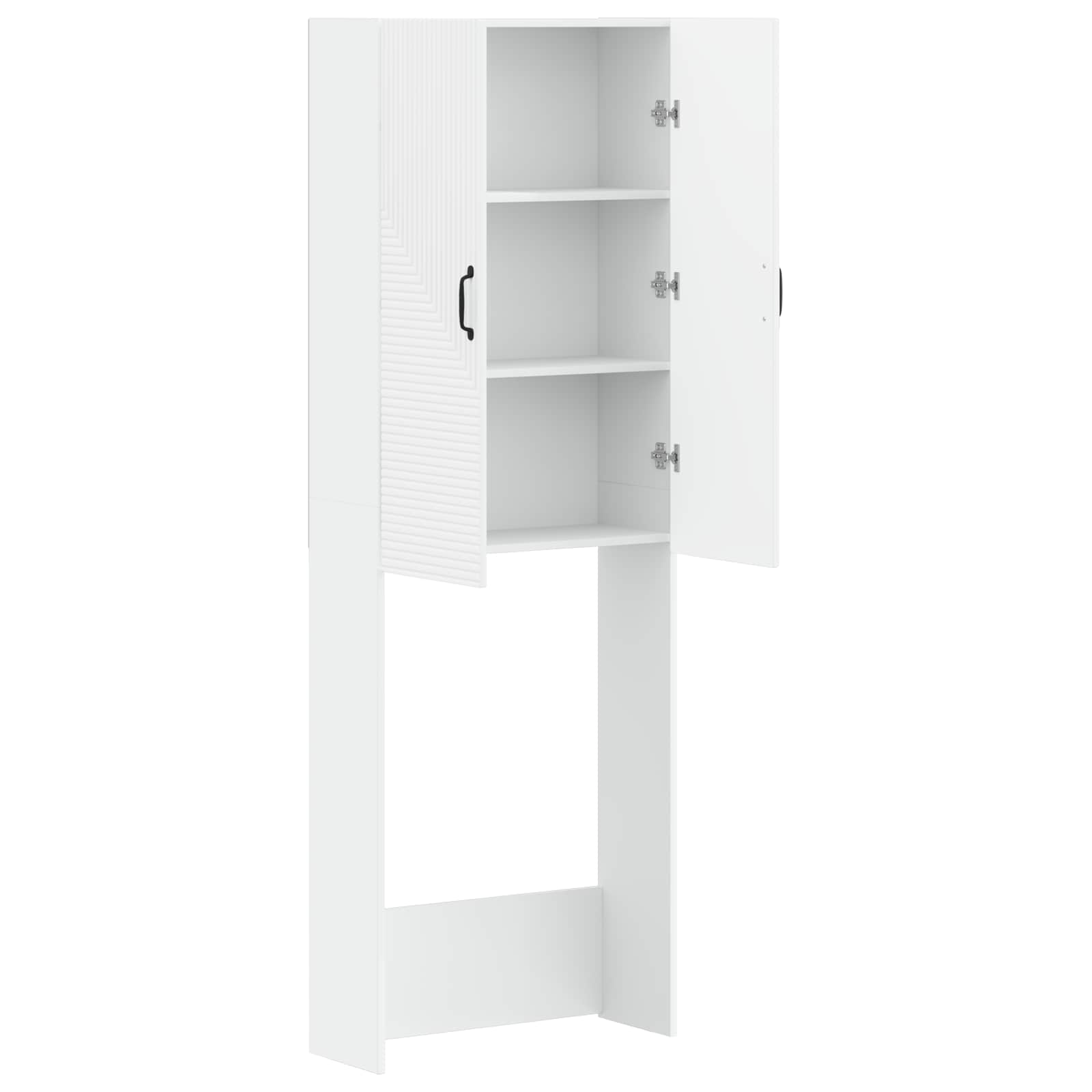 Toilet Cabinet HAARLEM White 66 x 25.5 x 190 cm Engineered Wood