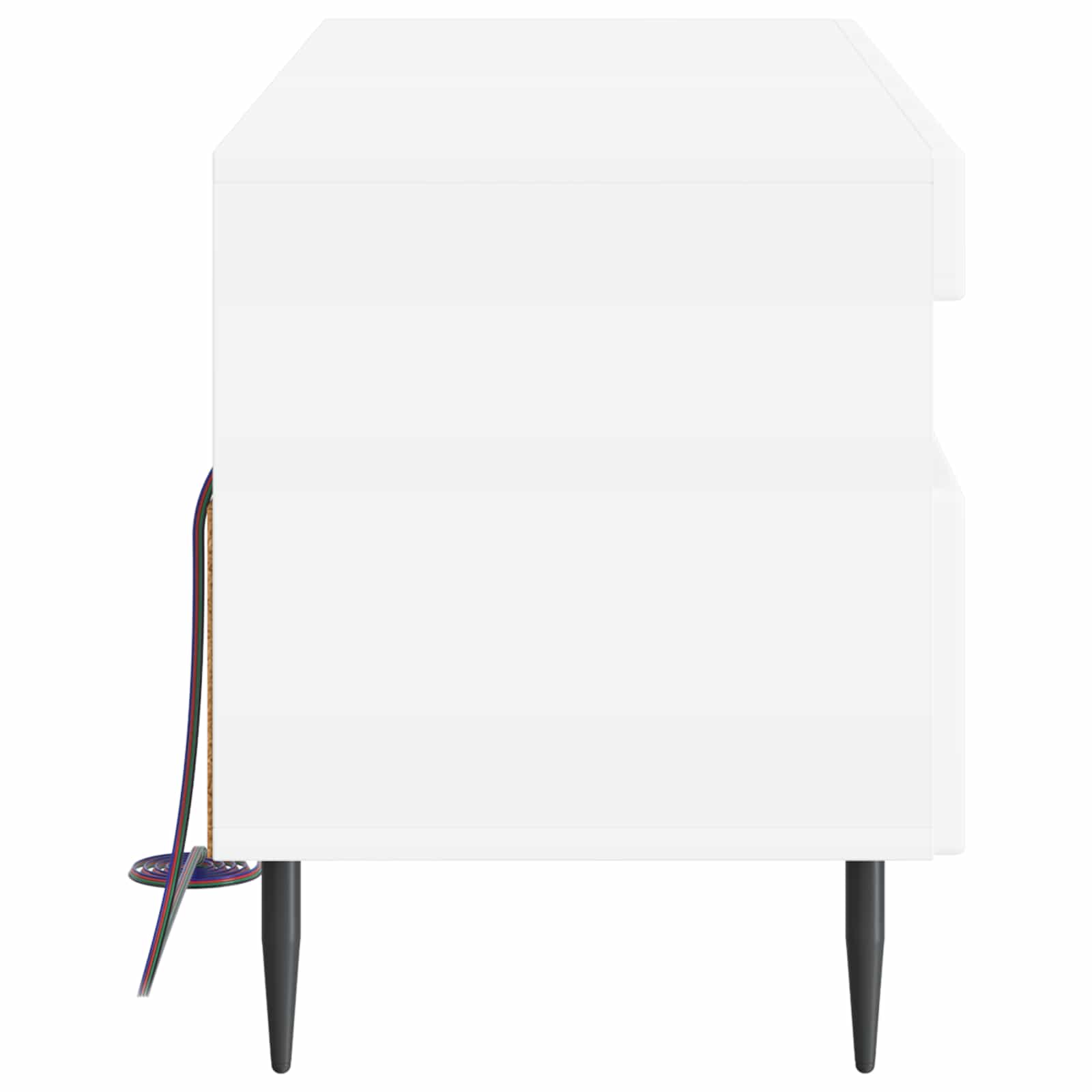 LED TV Cabinet White Engineered Wood