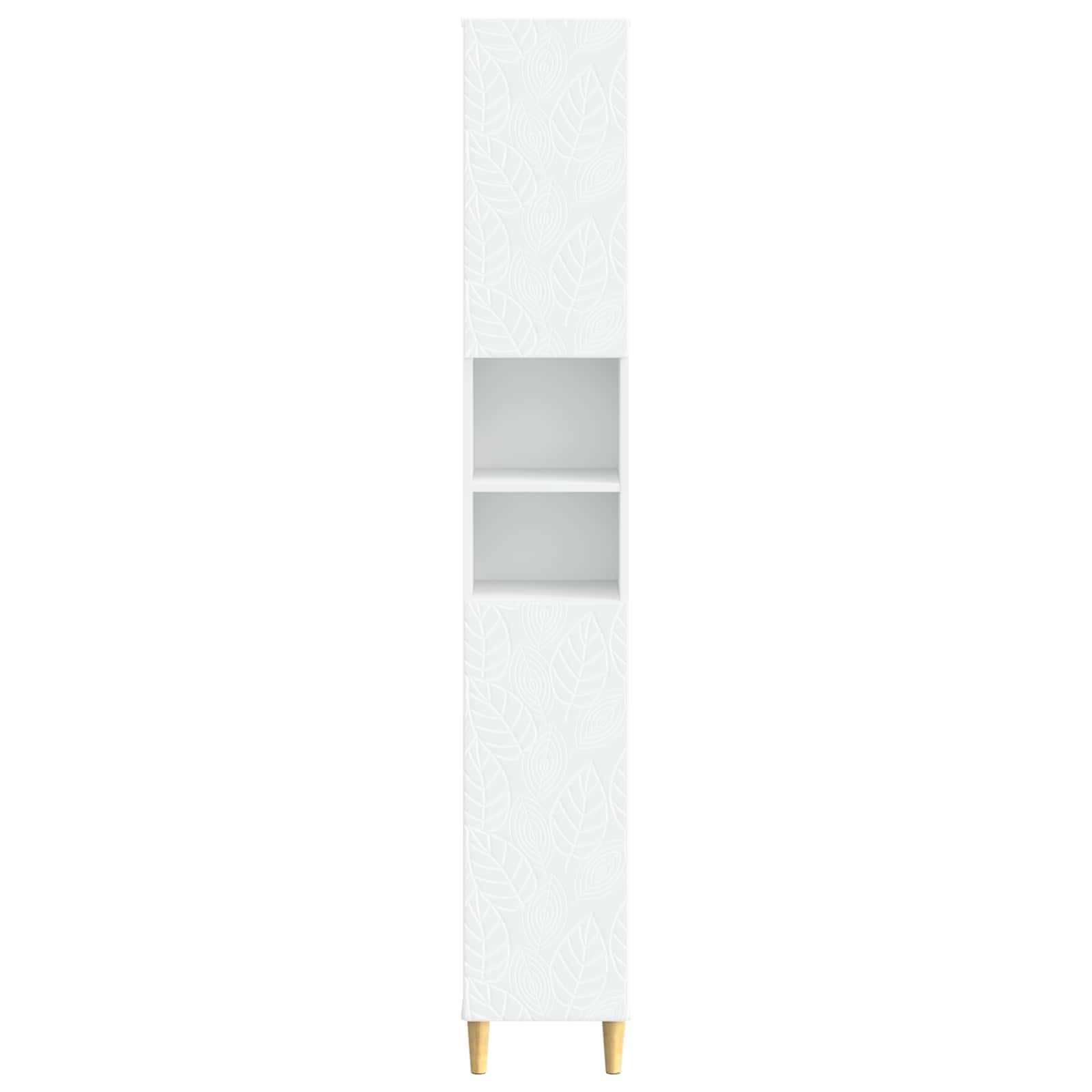 Bathroom Cabinet with Open Shelf DELFT White 30 x 31 x 190 cm