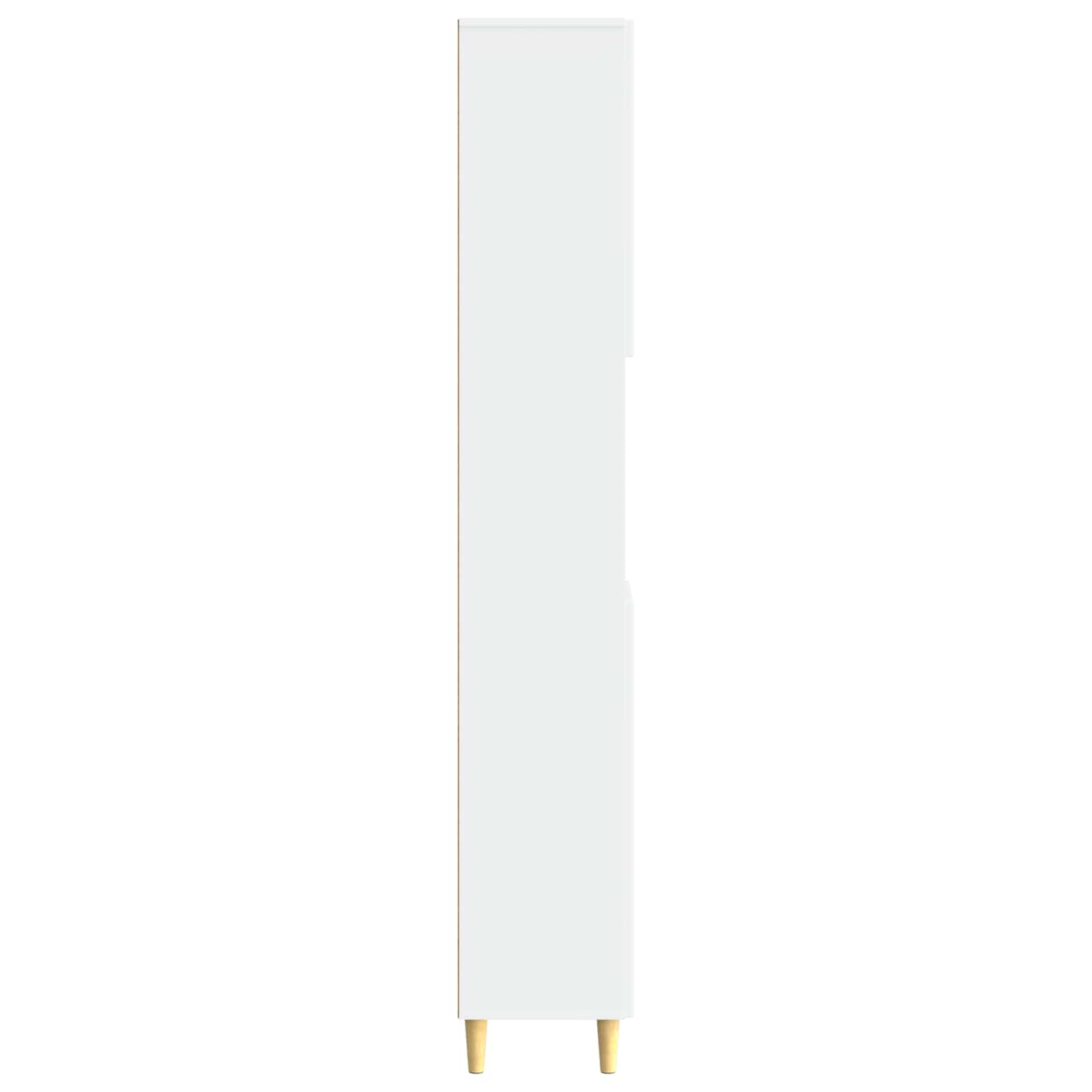 Bathroom Cabinet with Open Shelf DELFT White 30 x 31 x 190 cm