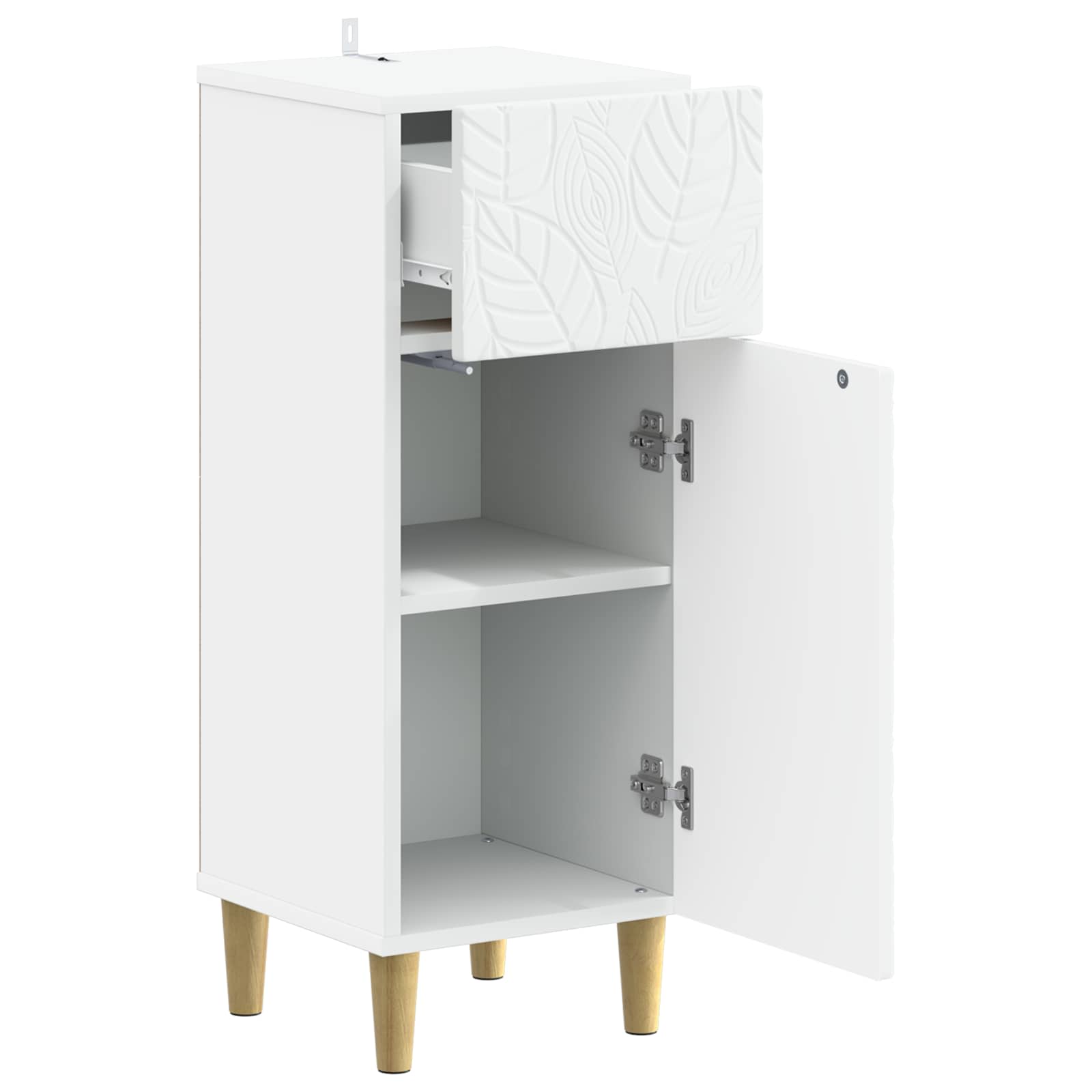 Bathroom Storage Cabinet DELFT White 30 x 31 x 80 cm