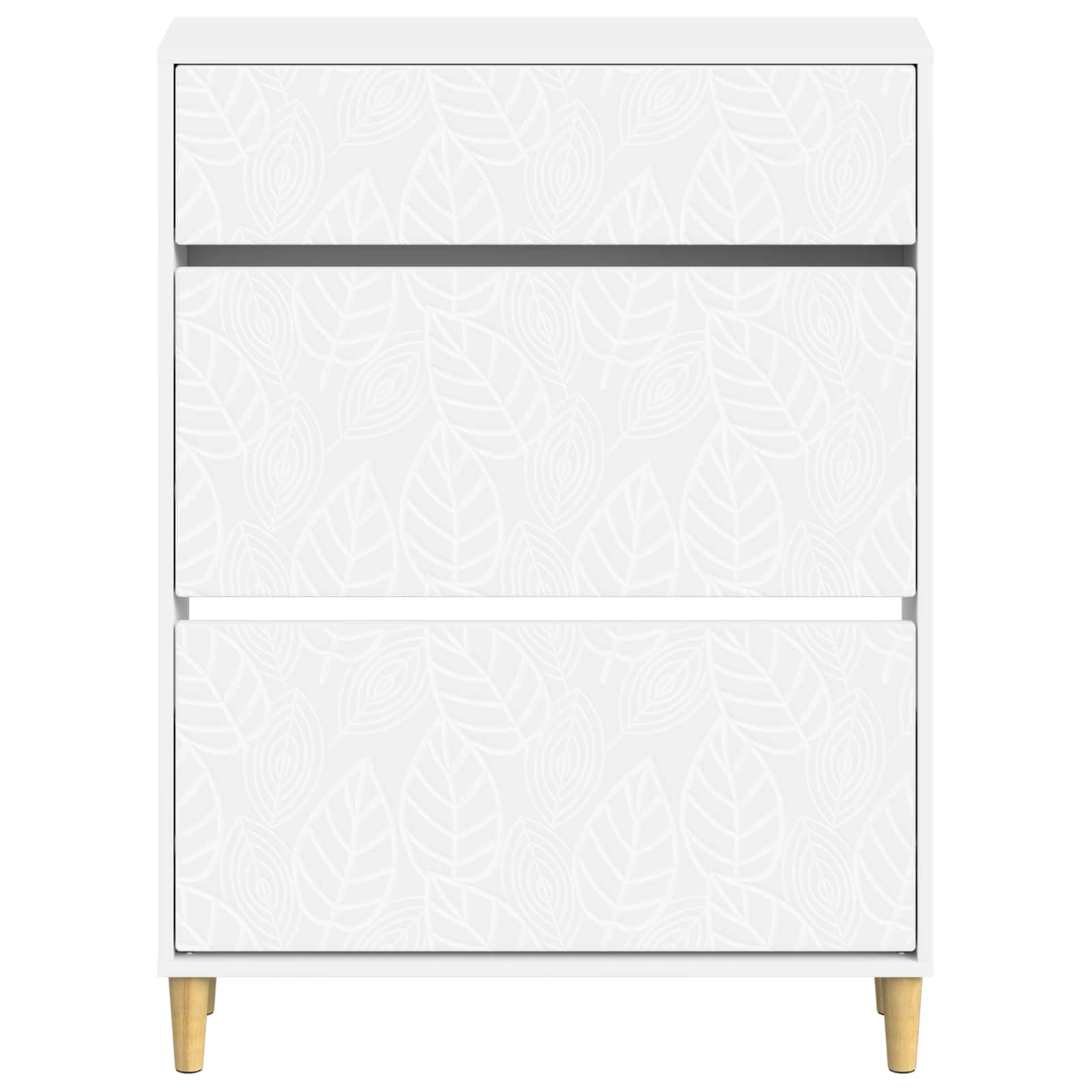 Shoe Cabinet DELFT 78 x 24 x 103 cm Engineered Wood White