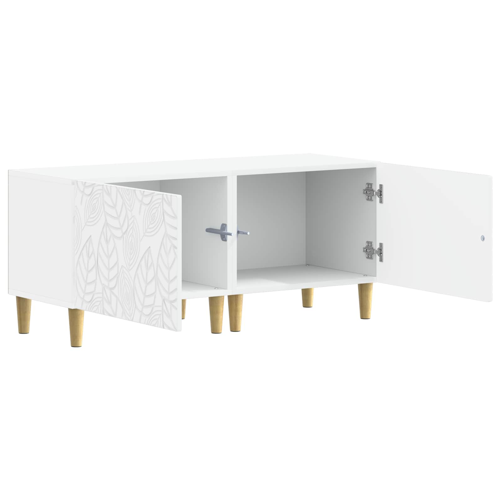 TV Cabinet White Engineered Wood