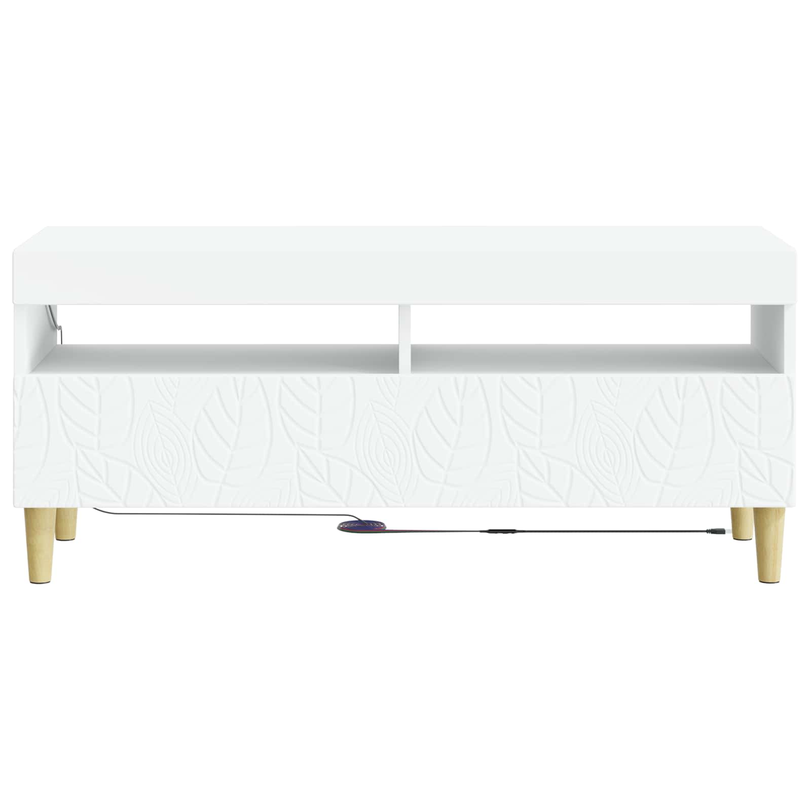 LED TV Cabinet White Engineered Wood