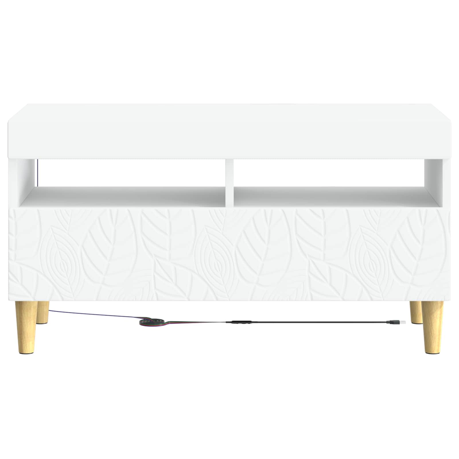 LED TV Cabinet White Engineered Wood