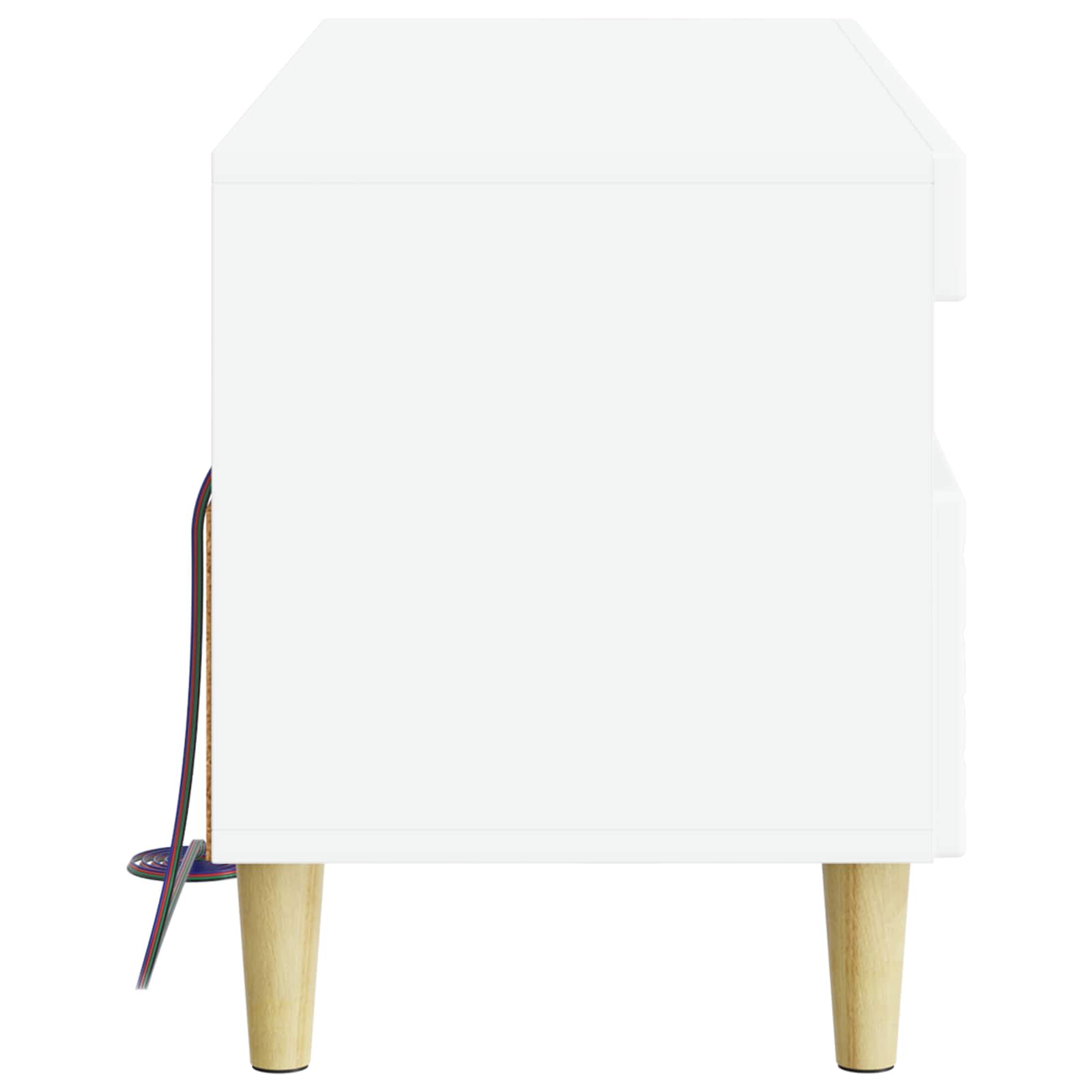 LED TV Cabinet White Engineered Wood