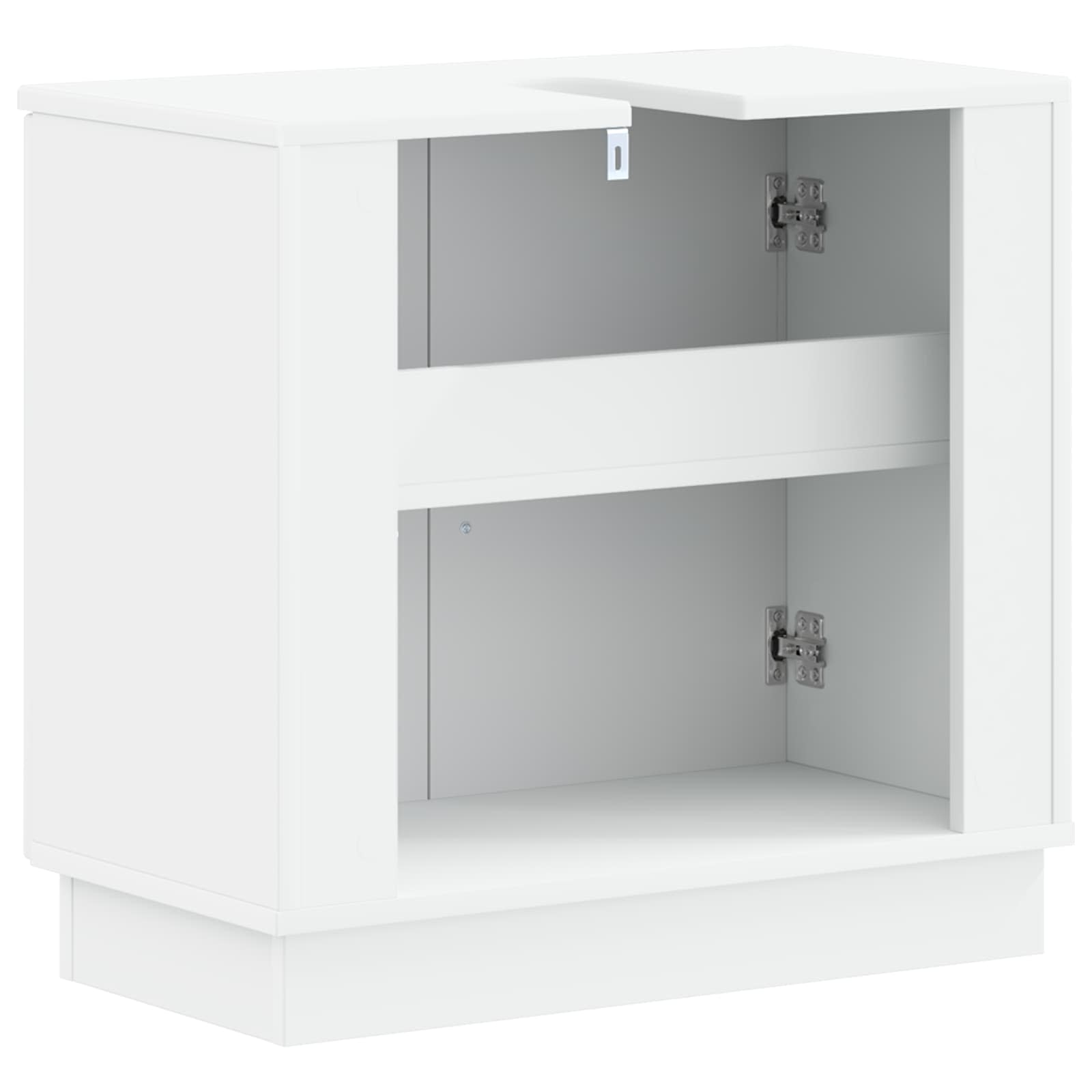 Bathroom Sink Cabinet HOORN White 59.5 x 31.5 x 56 cm