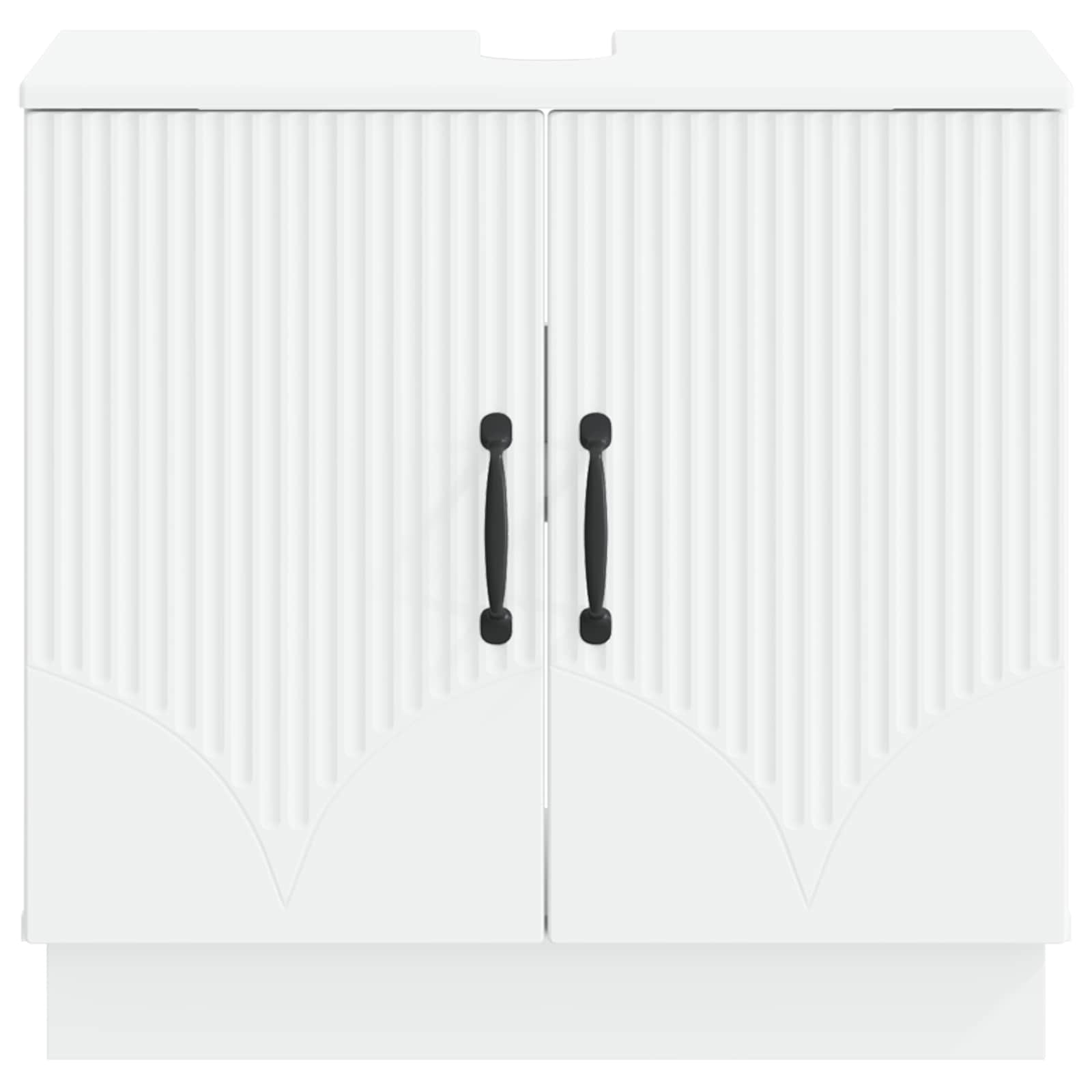 Bathroom Sink Cabinet HOORN White 59.5 x 31.5 x 56 cm