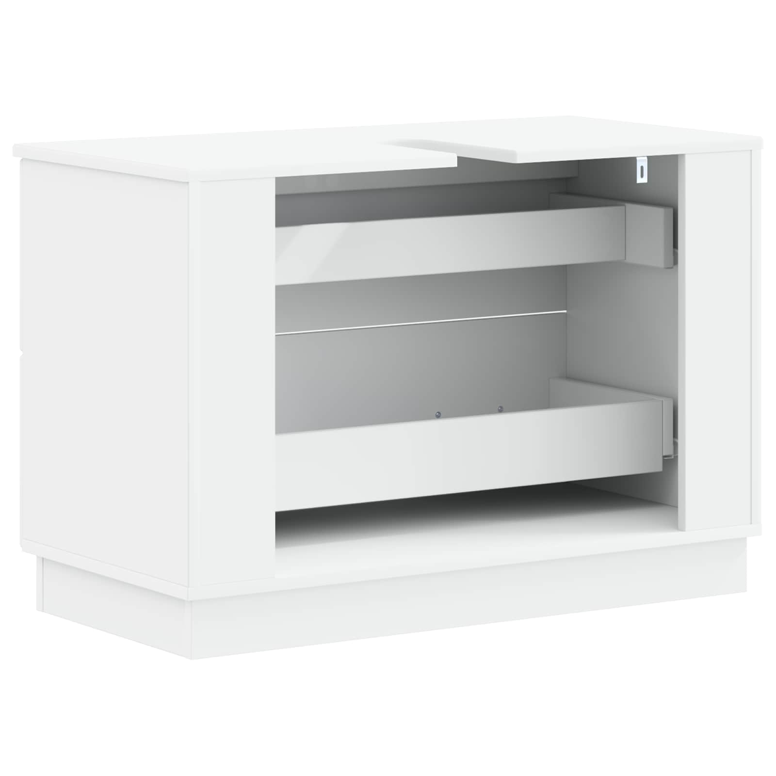 Bathroom Sink Cabinet HOORN White 82 x 41 x 56 cm