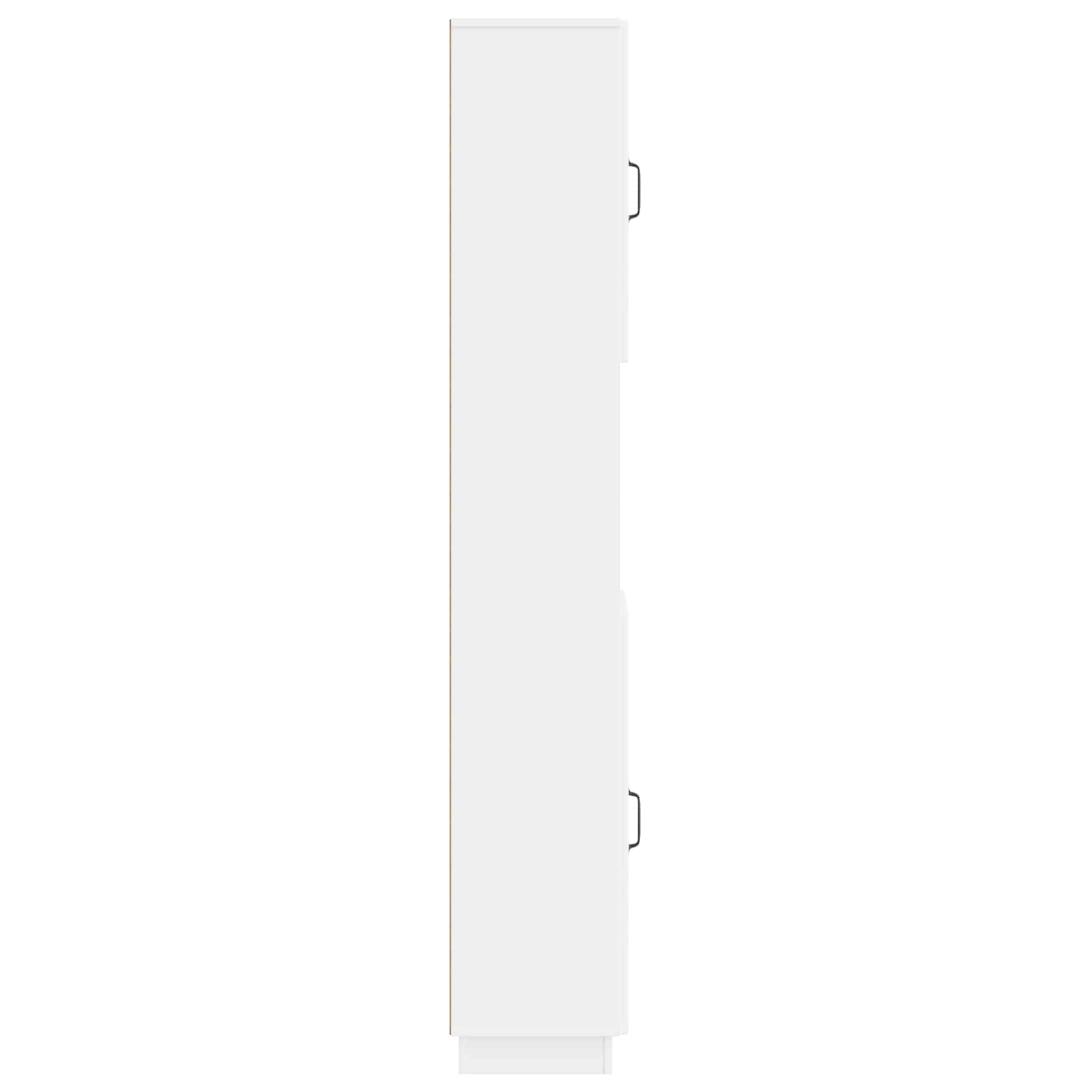 Bathroom Cabinet with Open Shelf HOORN White 30 x 31 x 187 cm