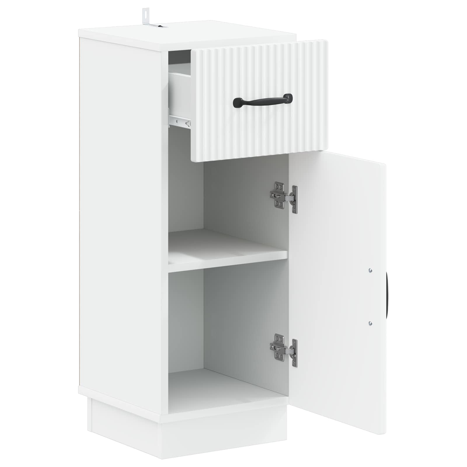 Bathroom Storage Cabinet HOORN White 30 x 31 x 77 cm