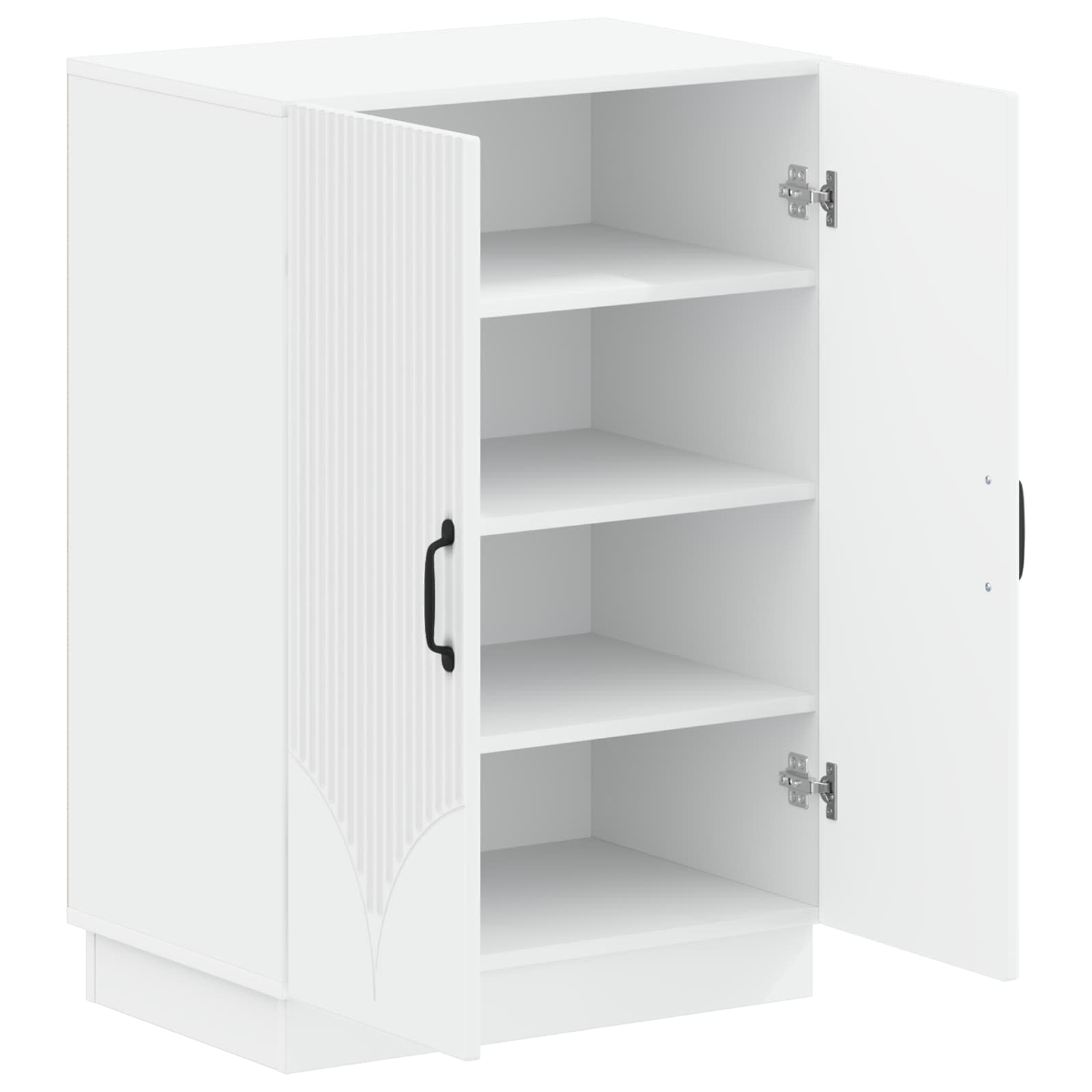 Shoe Cabinet HOORN 59.5 x 39.5 x 87 cm Engineered Wood White