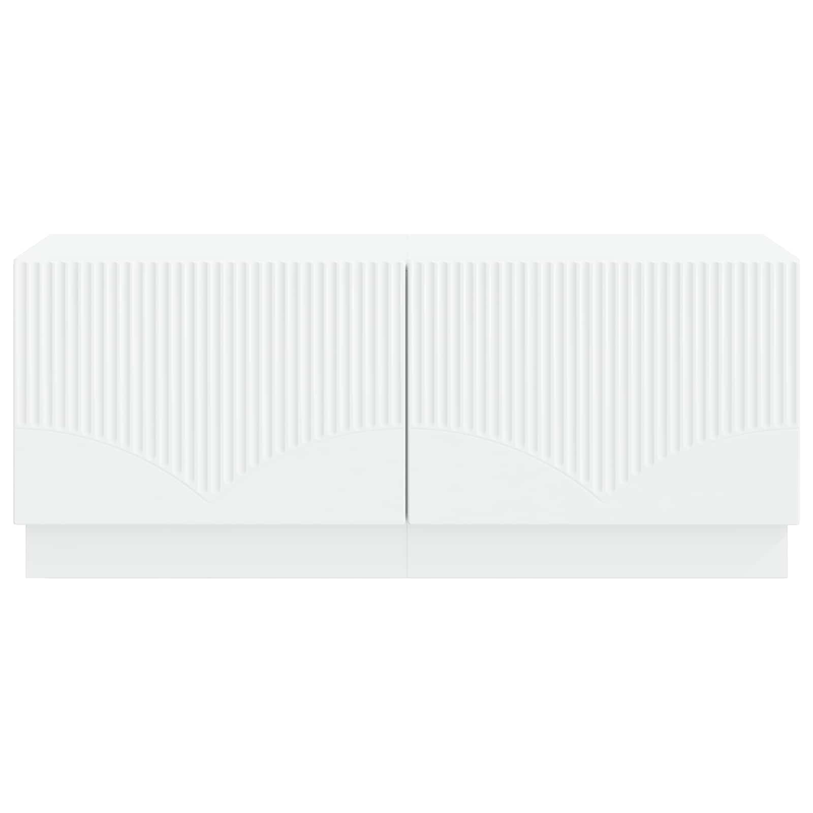 TV Cabinet White Engineered Wood