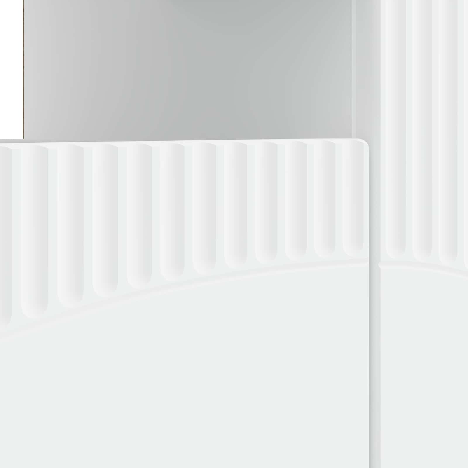 LED TV Cabinet White Engineered Wood