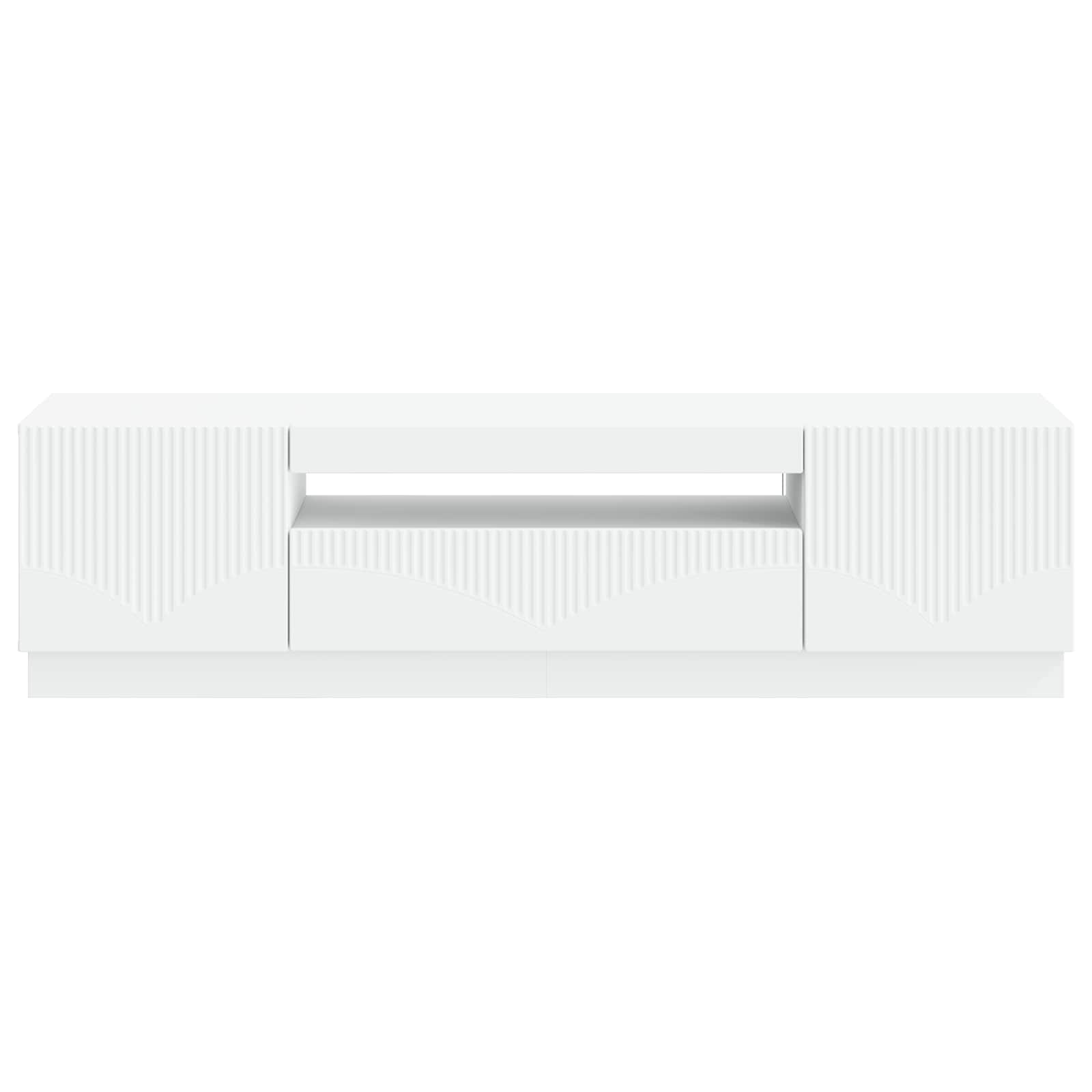 LED TV Cabinet White Engineered Wood