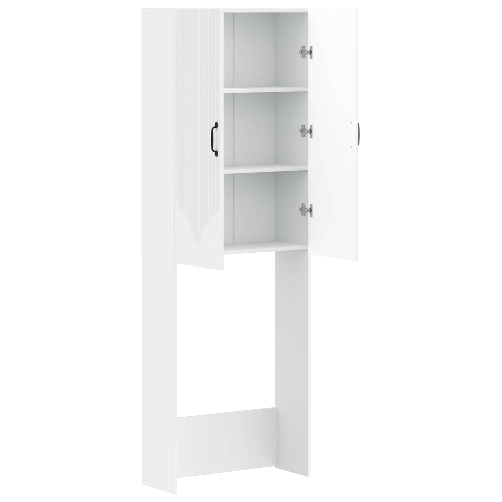 Toilet Cabinet HOORN White 66 x 25.5 x 190 cm Engineered Wood