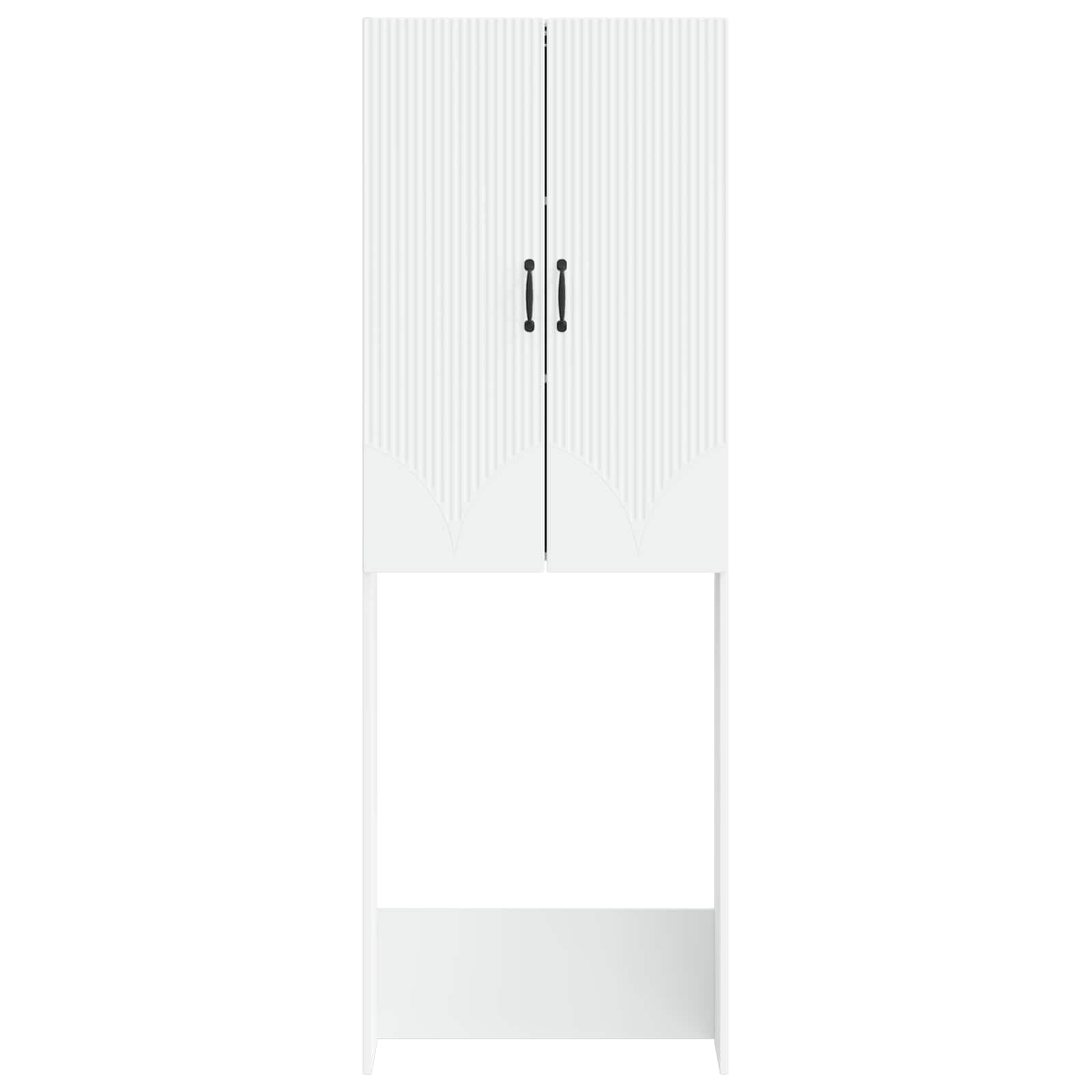 Toilet Cabinet HOORN White 66 x 25.5 x 190 cm Engineered Wood